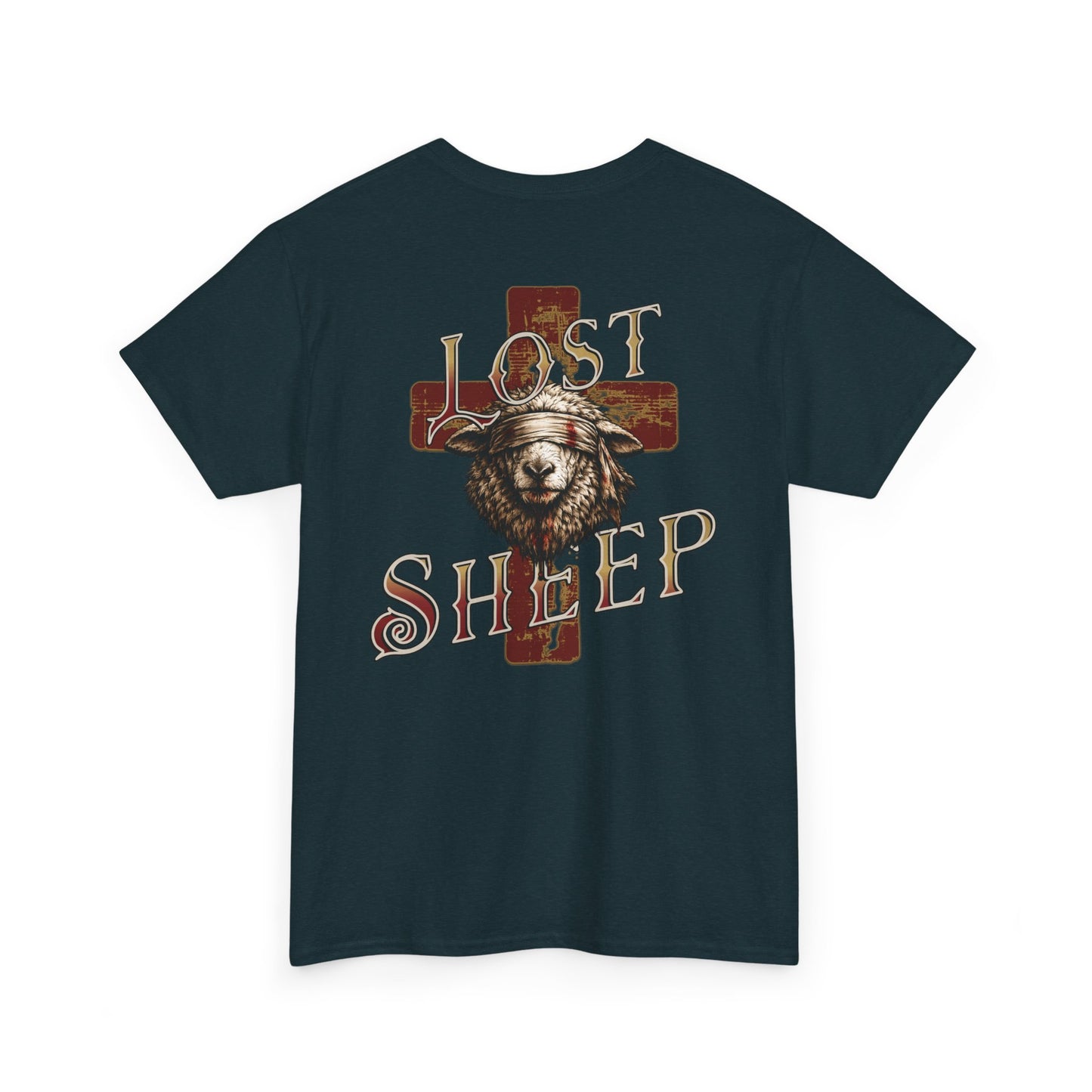 Lost Sheep-T‑Shirt — "Once Lost, Now Found" Christian Faith Tee