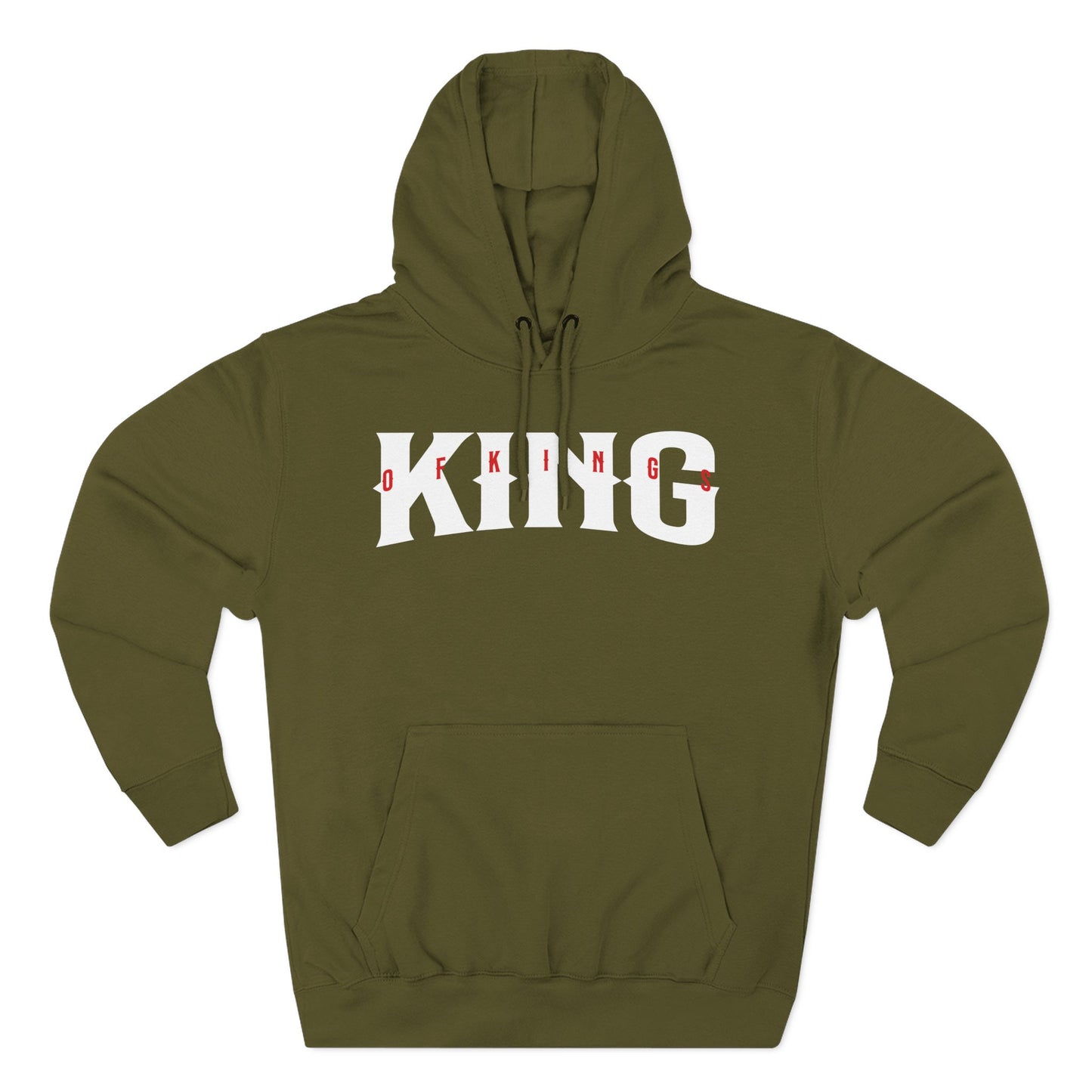 King of Kings Fleece Hoodie | Perfect for Casual Wear, Gift for Him, Motivational Apparel, Unique Streetwear, Birthday Gift