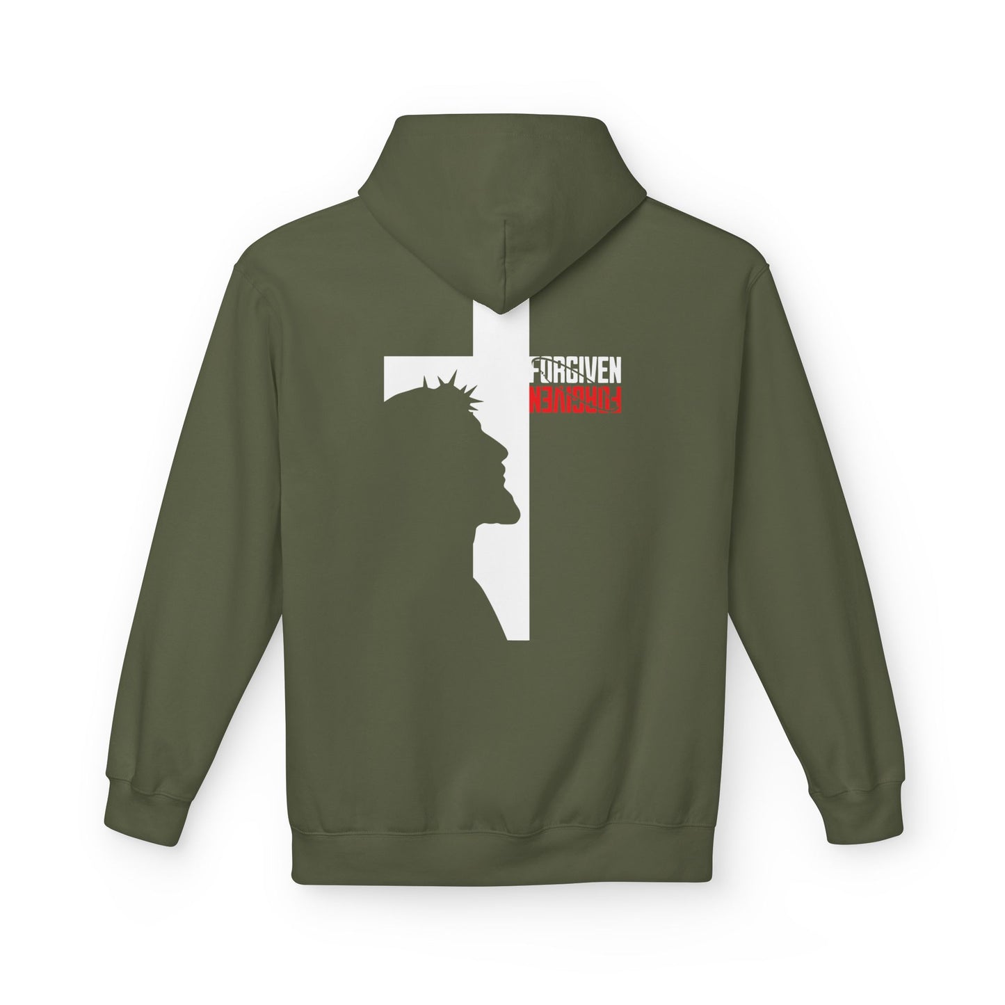 Forgiven Fleece Hoodie: Faith-Inspired, Spiritual Apparel for Warmth, Biblical Inspiration, Religious Gifts, Unisex Hoodie