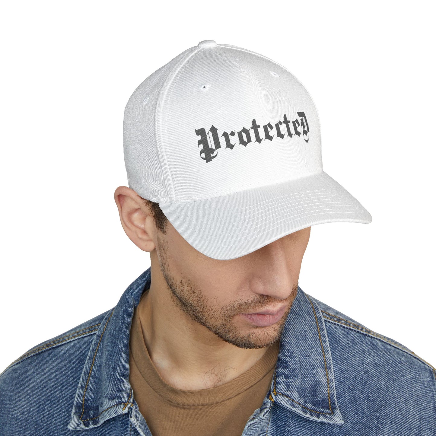 Psalm 91- Protected-Flex Fit Style Structured Cap (2- Sided Embroidery)