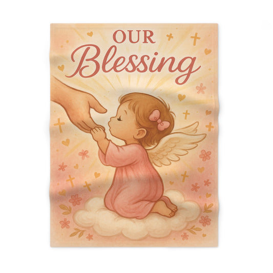 Our Blessing-Soft Fleece Baby Blanket