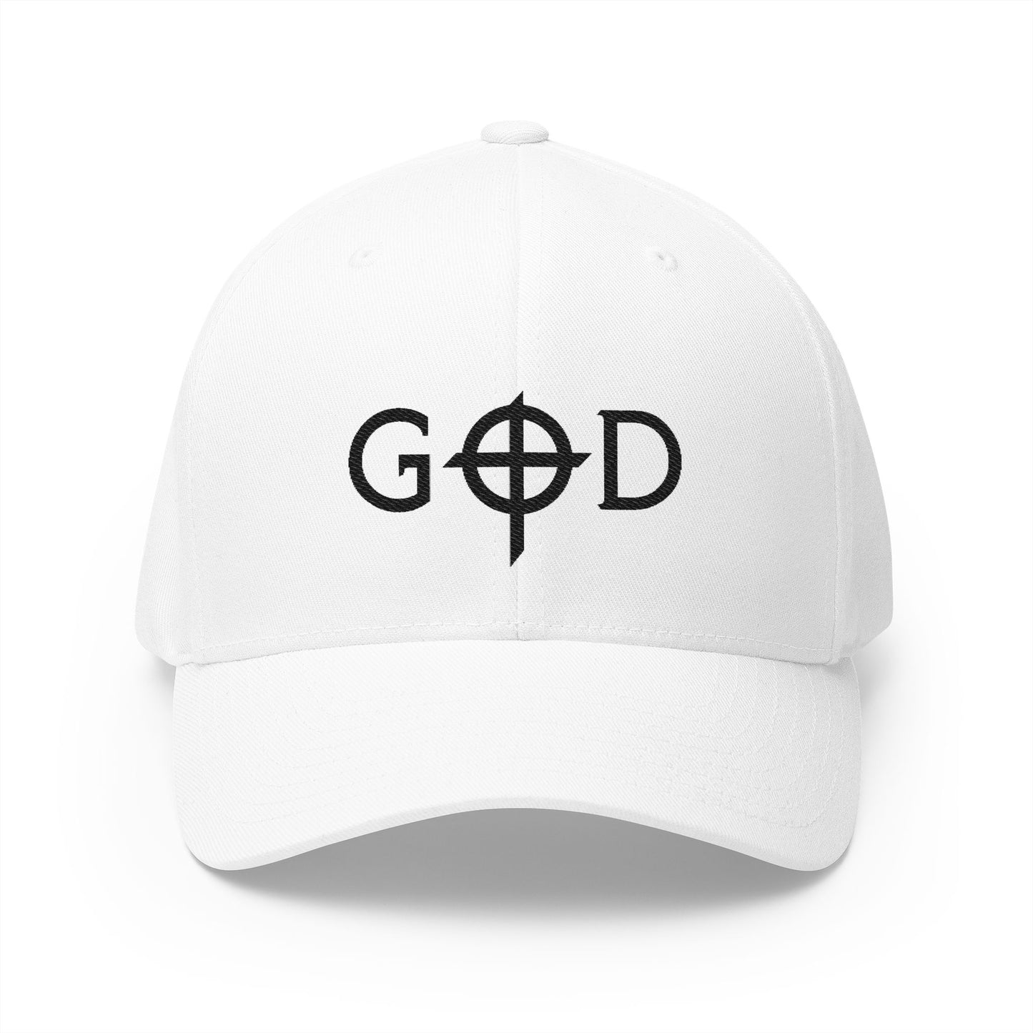 Embroidered Closed-Back Cap with 'GOD' Design, Stylish Hat, Perfect Gift, Daily Wear, Unique Accessory, Faith-Inspired Fashion