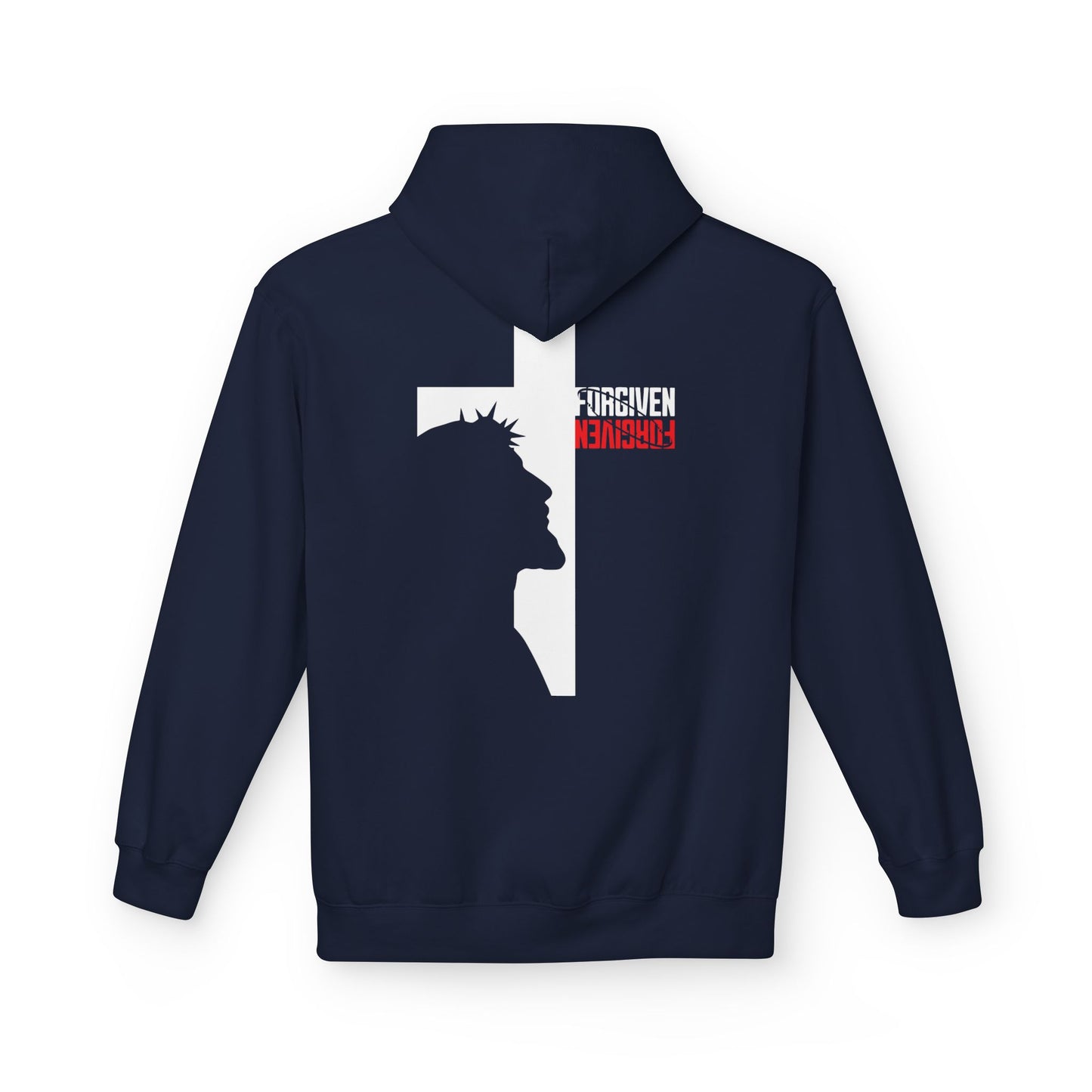 Forgiven Fleece Hoodie: Faith-Inspired, Spiritual Apparel for Warmth, Biblical Inspiration, Religious Gifts, Unisex Hoodie