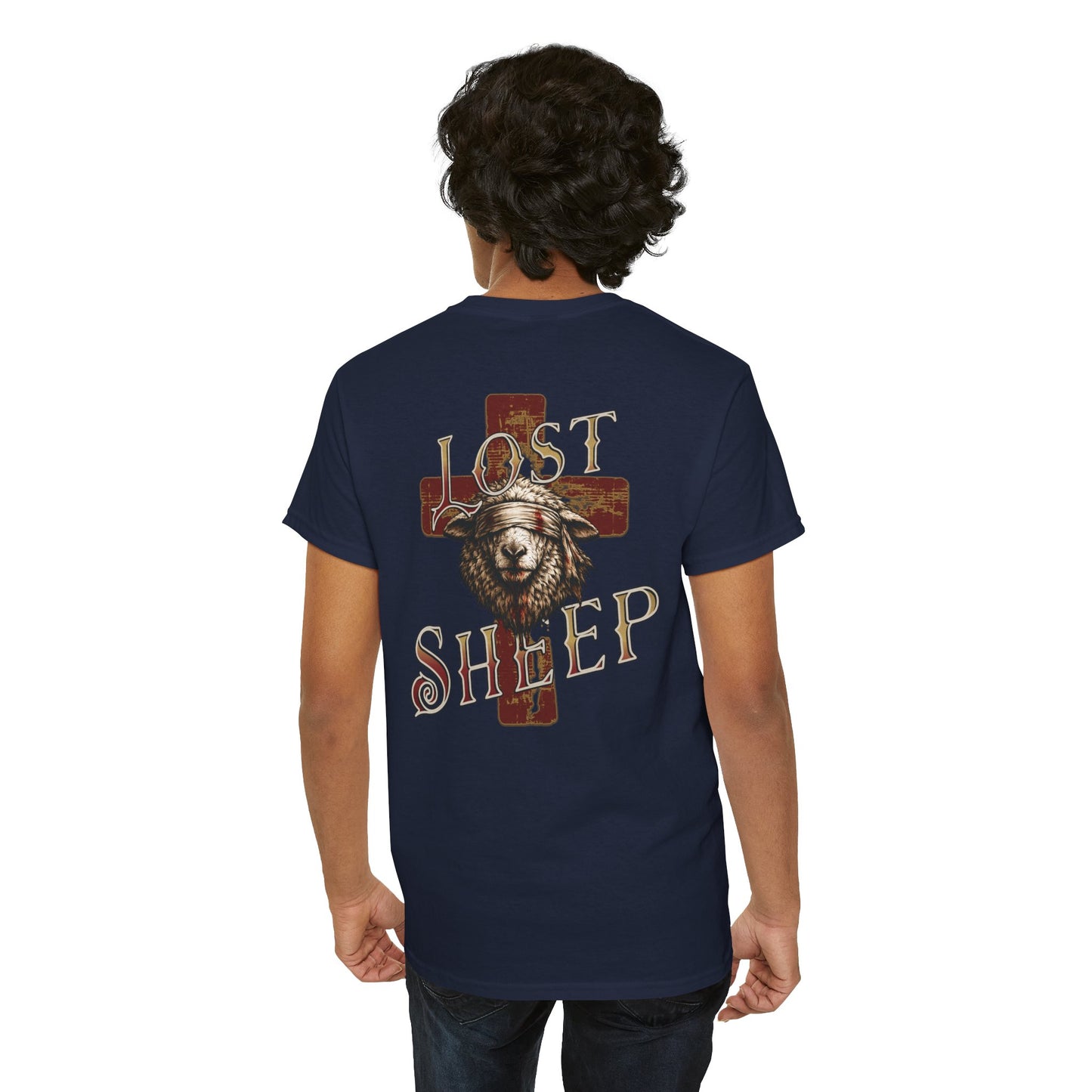 Lost Sheep-T‑Shirt — "Once Lost, Now Found" Christian Faith Tee