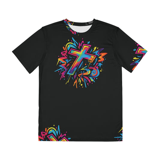 Cross Polyester Tee (AOP)