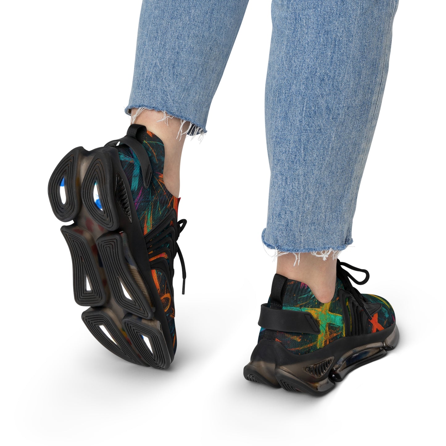 Women's Urban Graffiti Cross and Halo Sneakers