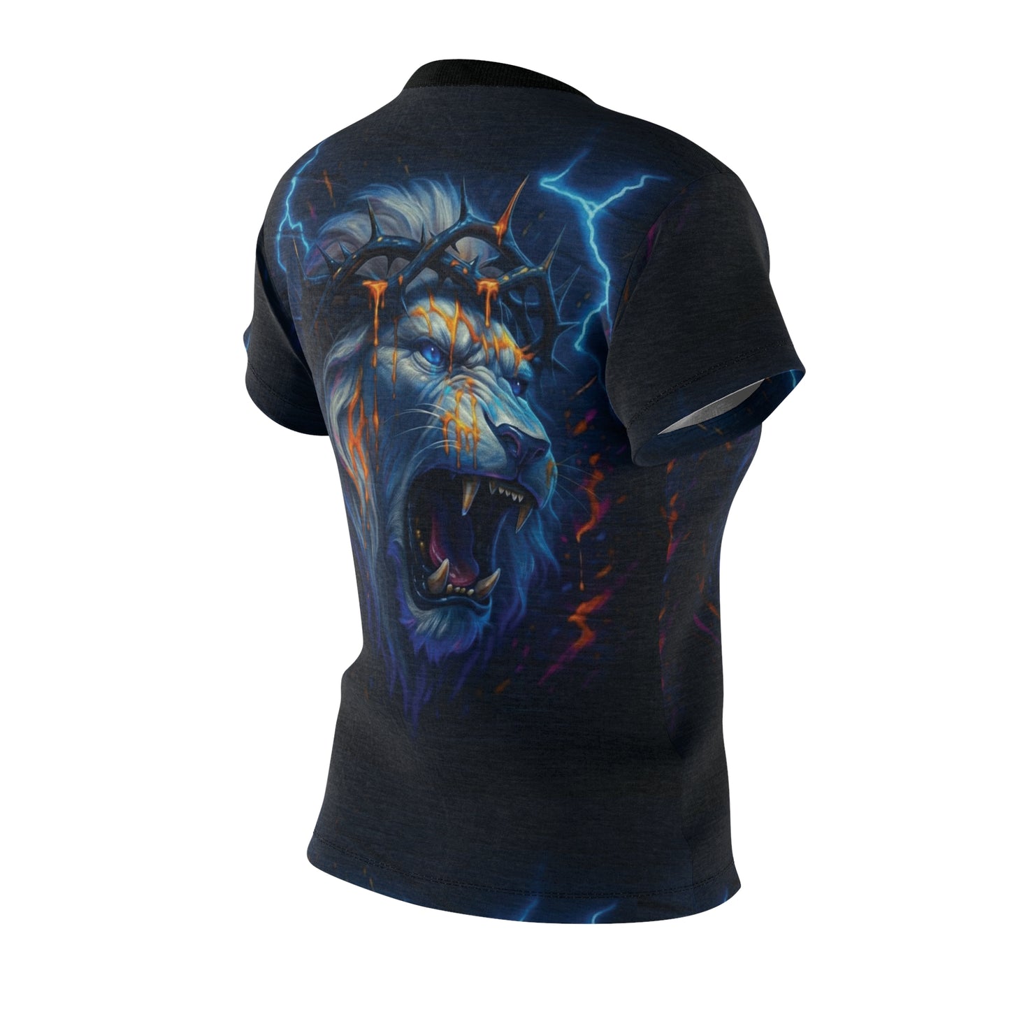 Graffiti Lion of Judah-Women's Polyester Tee (AOP)