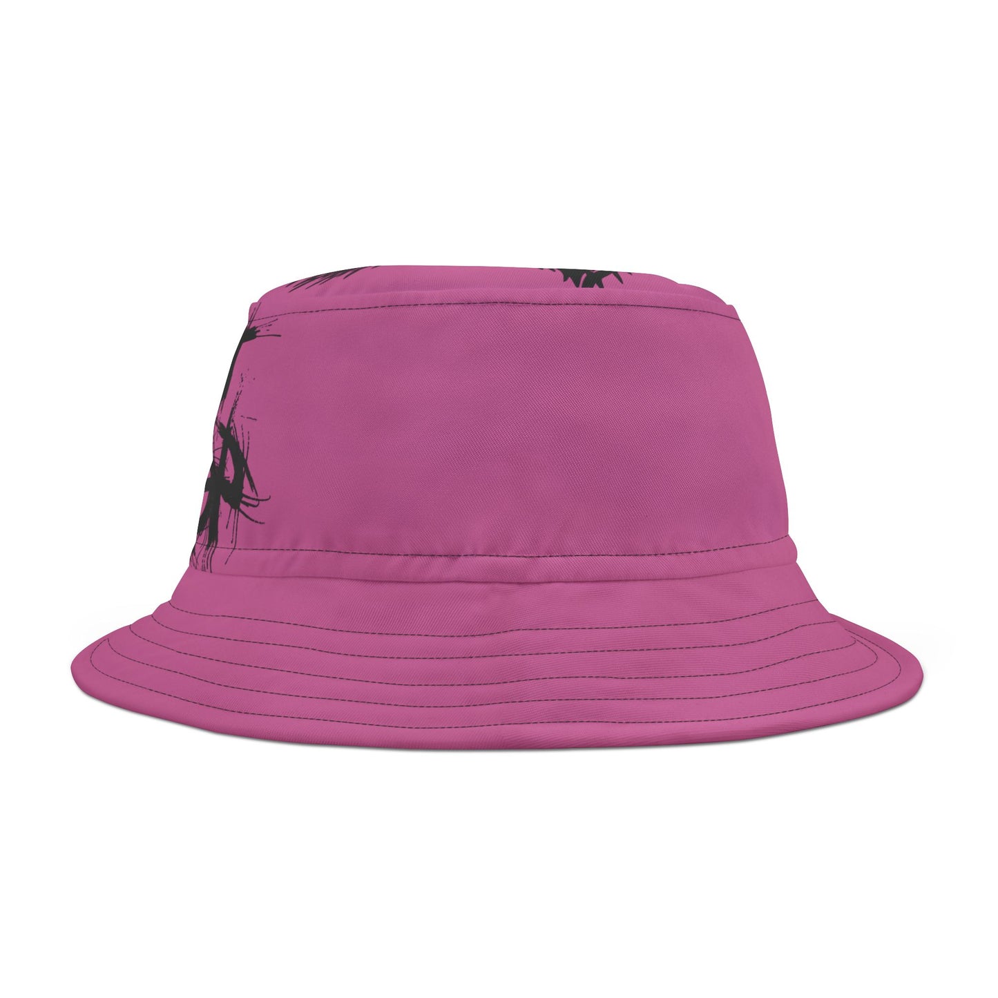 Pink Lost Sheep Grunge Bucket Hat, Trendy Summer Accessory, Unisex Streetwear, Perfect for Festivals, Beach Days, Gift for Artists and Christians