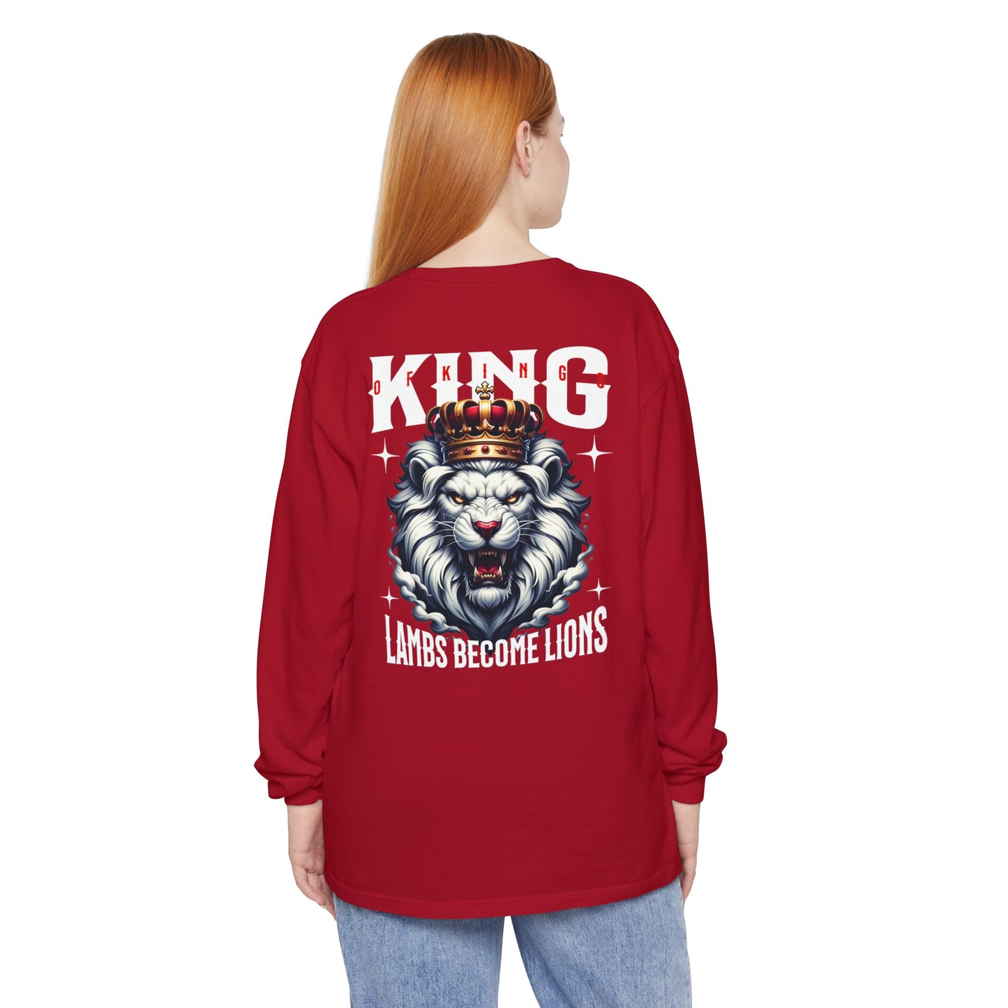 King of Kings Unisex Long Sleeve T-Shirt | Regal Apparel, Gift for Him, Casual Wear, Statement Piece, Birthday Gift