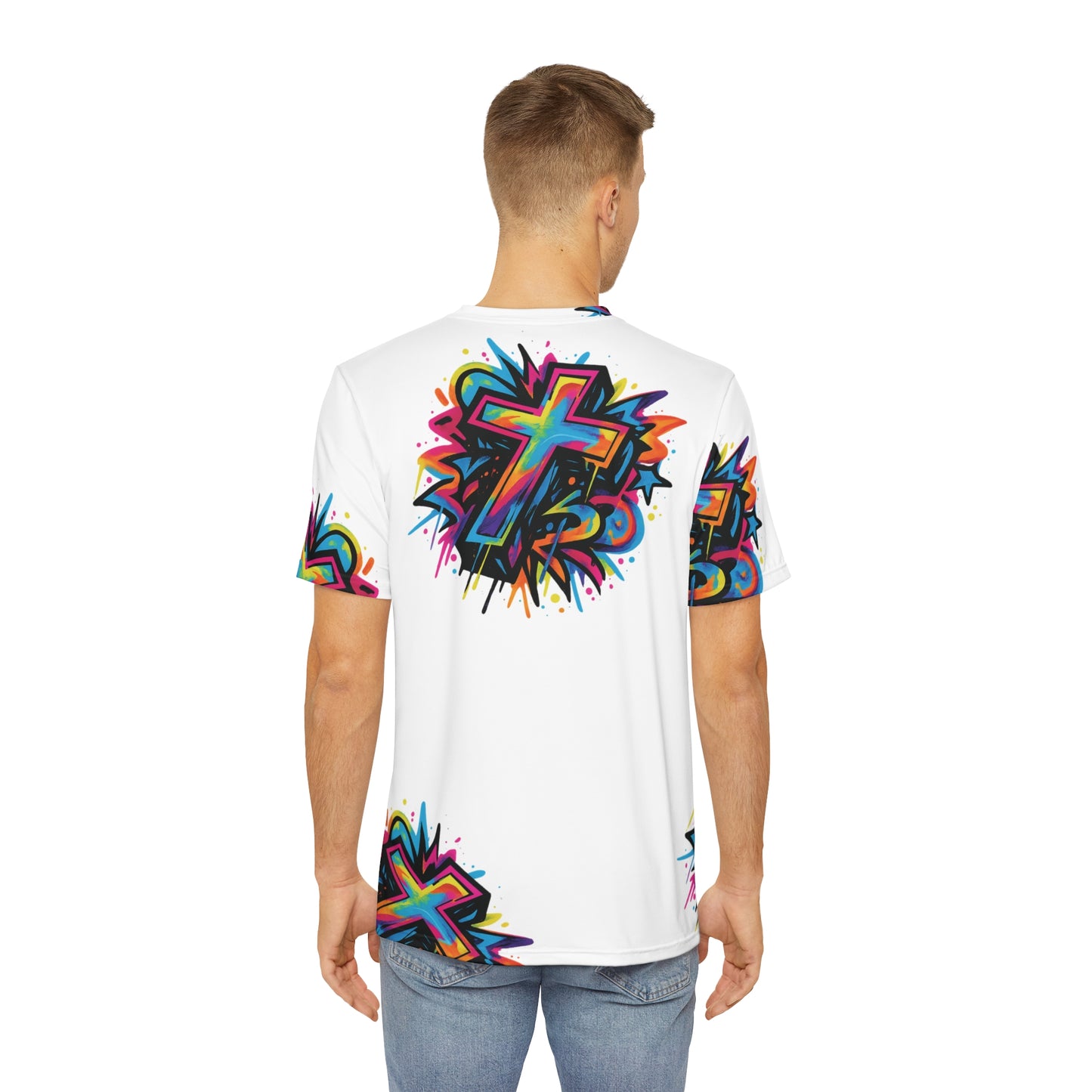 Cross Polyester Tee (AOP)