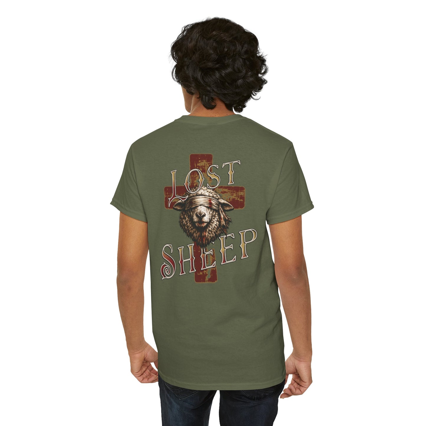 Lost Sheep-T‑Shirt — "Once Lost, Now Found" Christian Faith Tee
