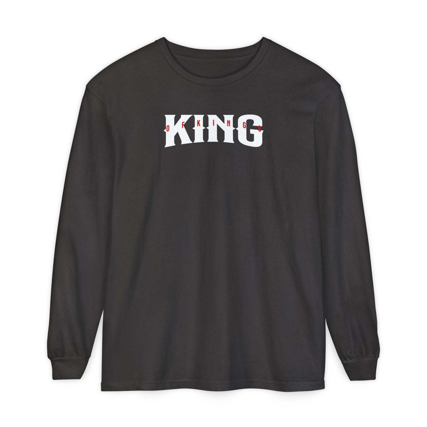 King of Kings Unisex Long Sleeve T-Shirt | Regal Apparel, Gift for Him, Casual Wear, Statement Piece, Birthday Gift