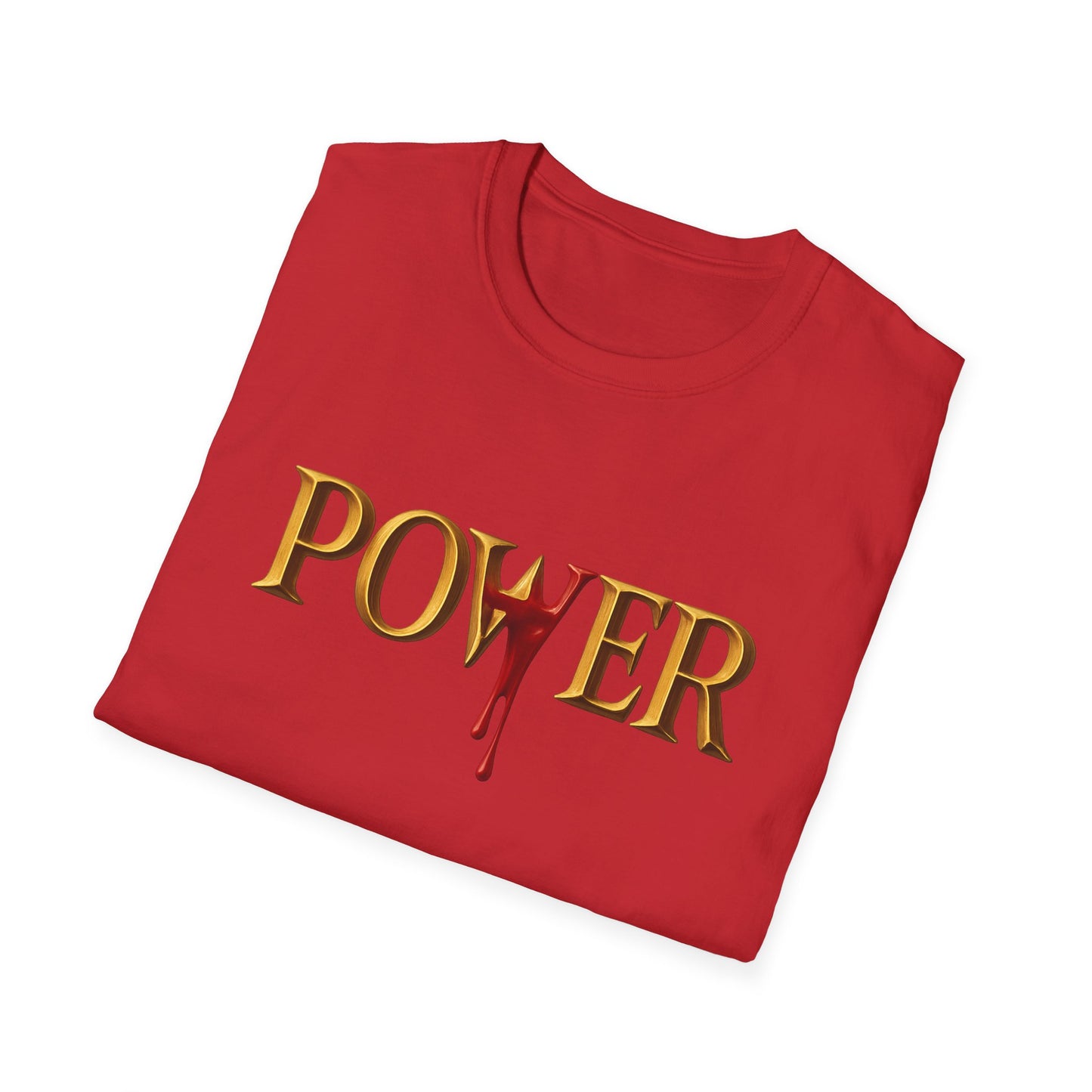 Power Unisex Softstyle T-Shirt - Blood of Jesus Design