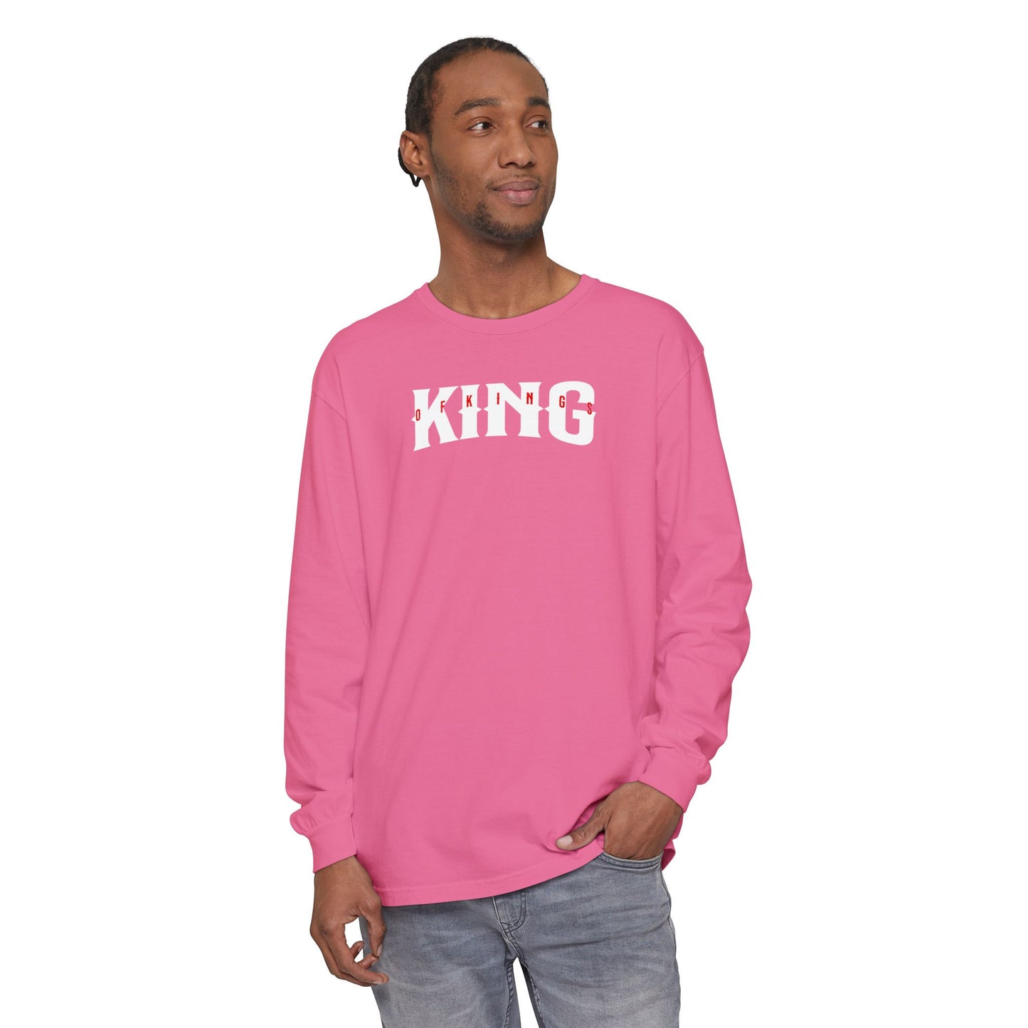 King of Kings Unisex Long Sleeve T-Shirt | Regal Apparel, Gift for Him, Casual Wear, Statement Piece, Birthday Gift