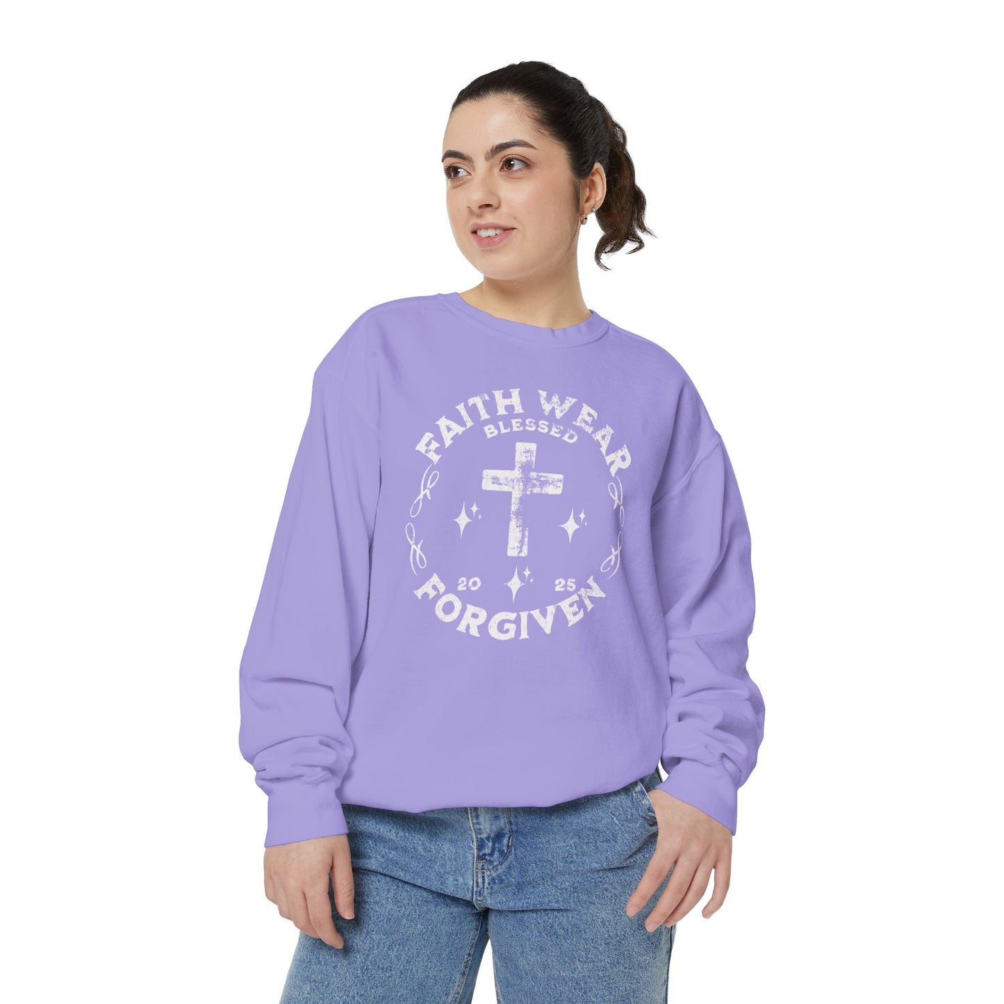 Faith Wear-Unisex Garment-Dyed Sweatshirt