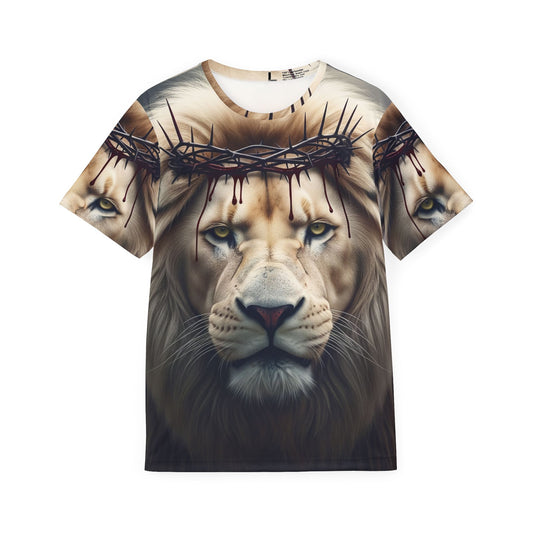 Lion Of Judah Sports Jersey - Unique AOP Tee for Christians, Animal Lovers, Gifts for Him/Her, Casual Wear, Outdoor Events