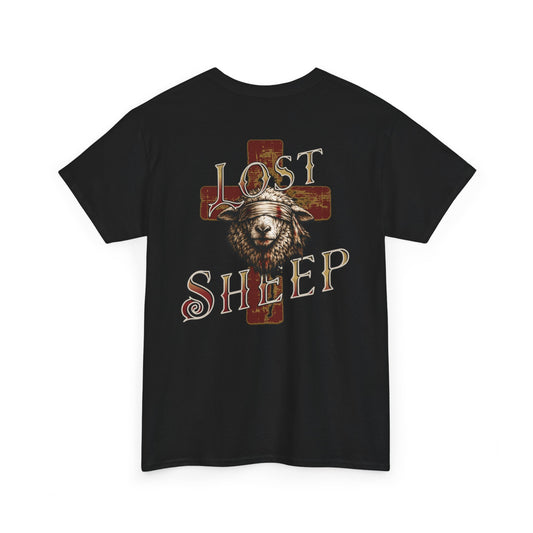 Lost Sheep-T‑Shirt — "Once Lost, Now Found" Christian Faith Tee