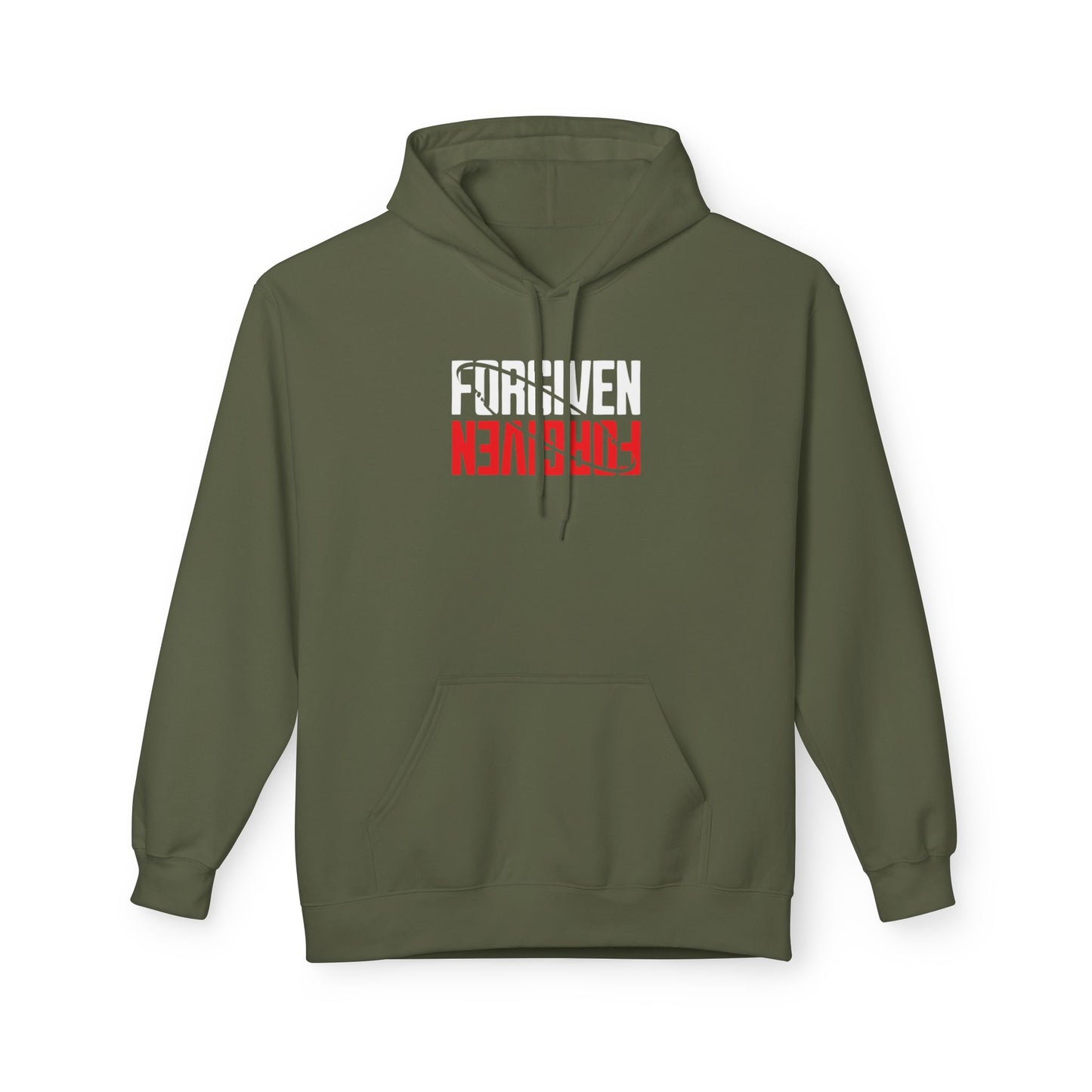 Forgiven Fleece Hoodie: Faith-Inspired, Spiritual Apparel for Warmth, Biblical Inspiration, Religious Gifts, Unisex Hoodie