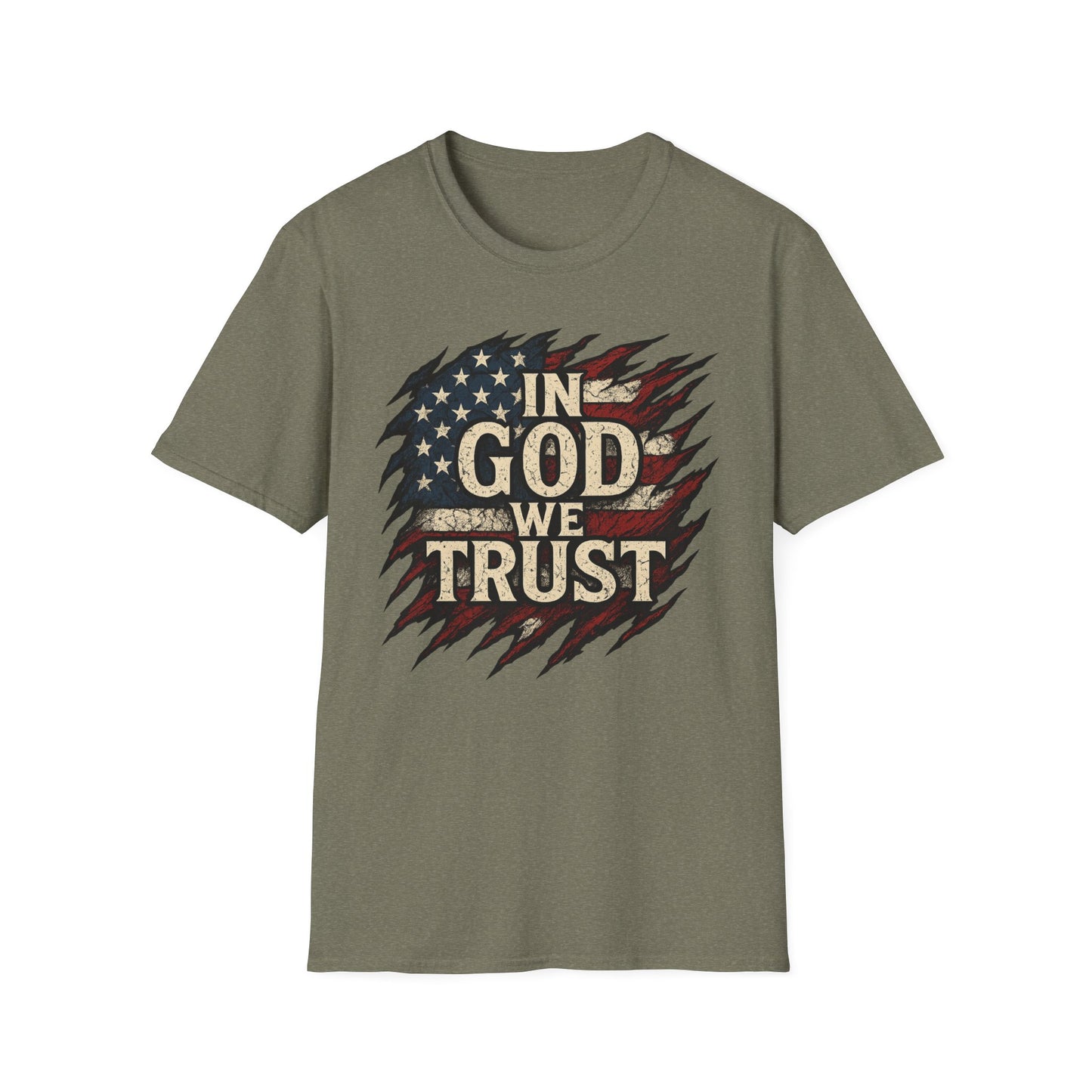 Patriotic Faith T-Shirt - Unisex Softstyle Tee with 'In God We Trust', American Flag Shirt, USA Pride Tee, Casual Faith Apparel, Gift [...]