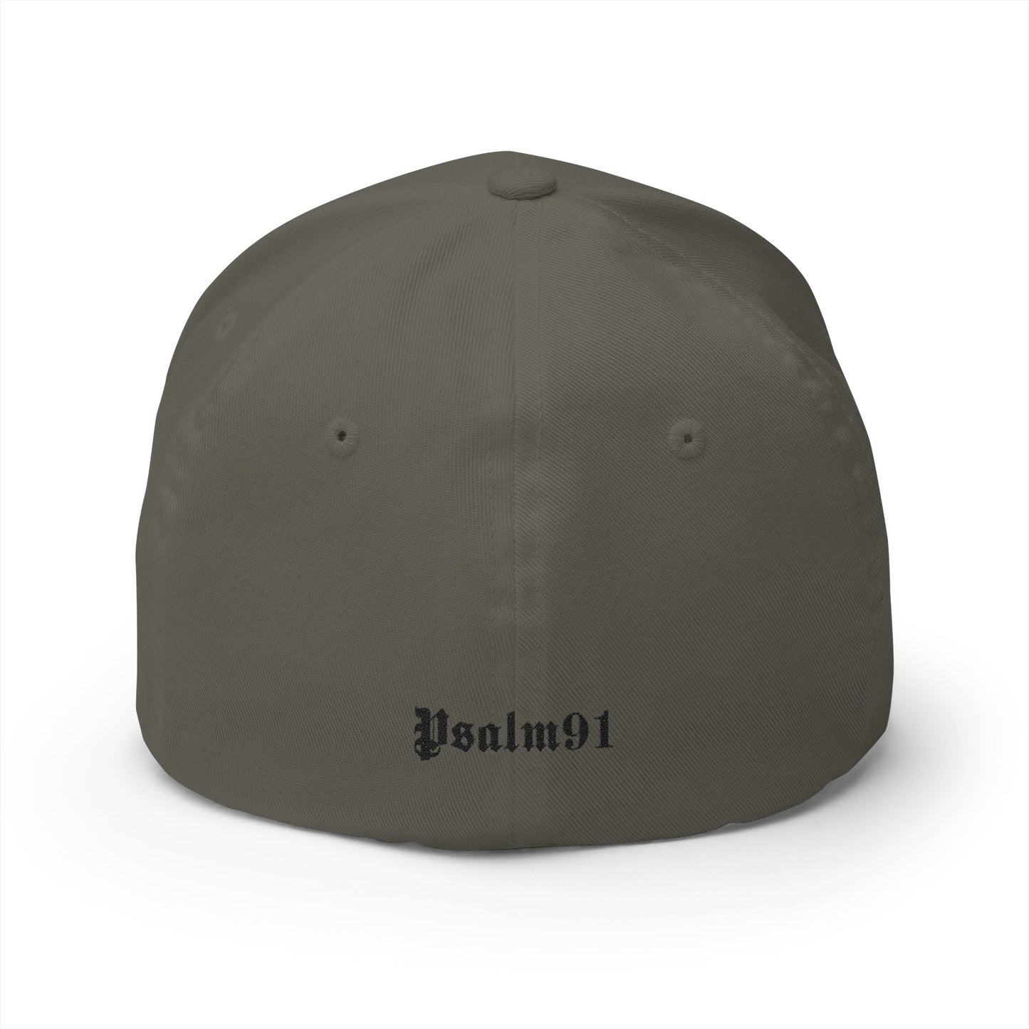 Psalm 91- Protected-Flex Fit Style Structured Cap (2- Sided Embroidery)