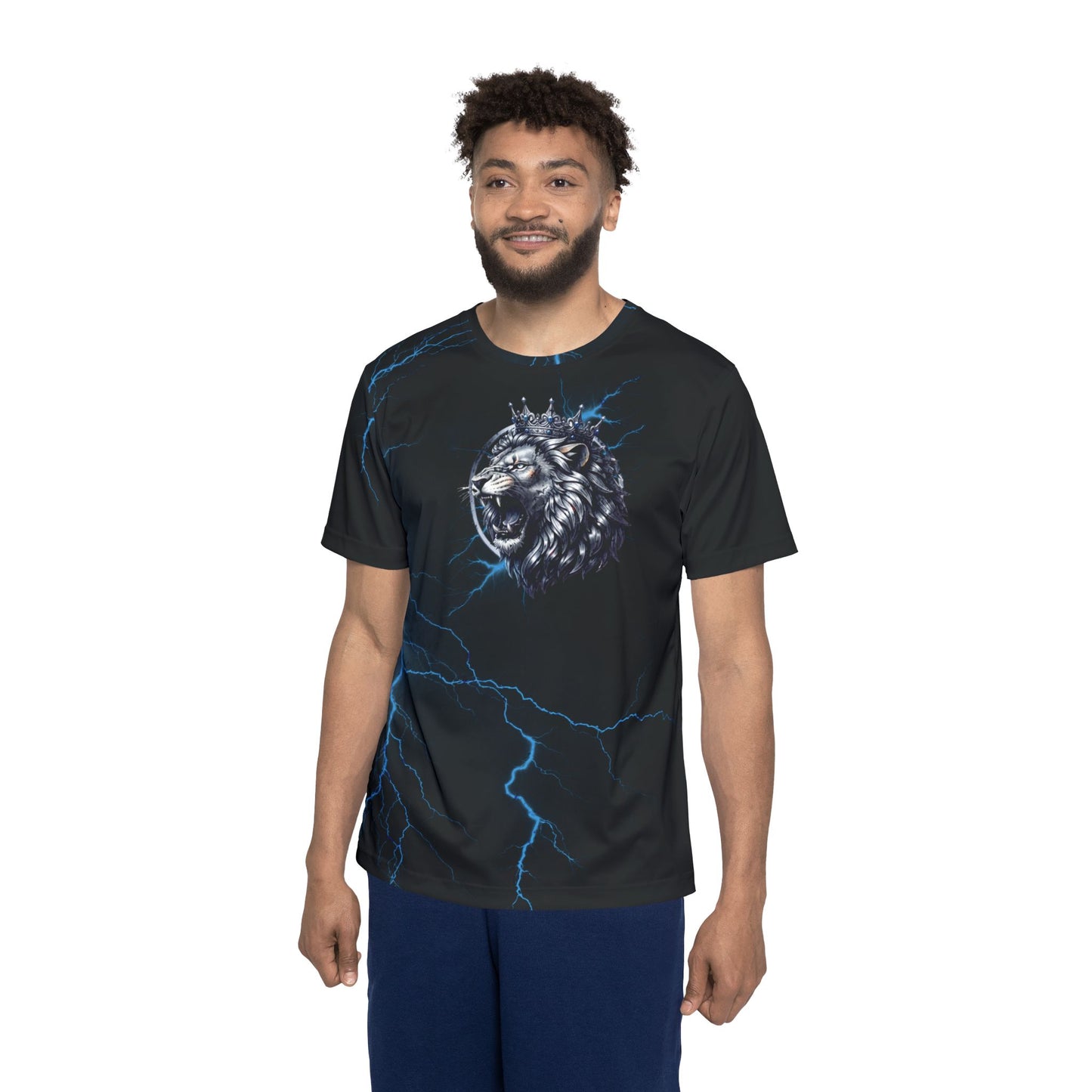 Psalm 18:13-15 Lion's Roar-Polyester Tee (AOP)
