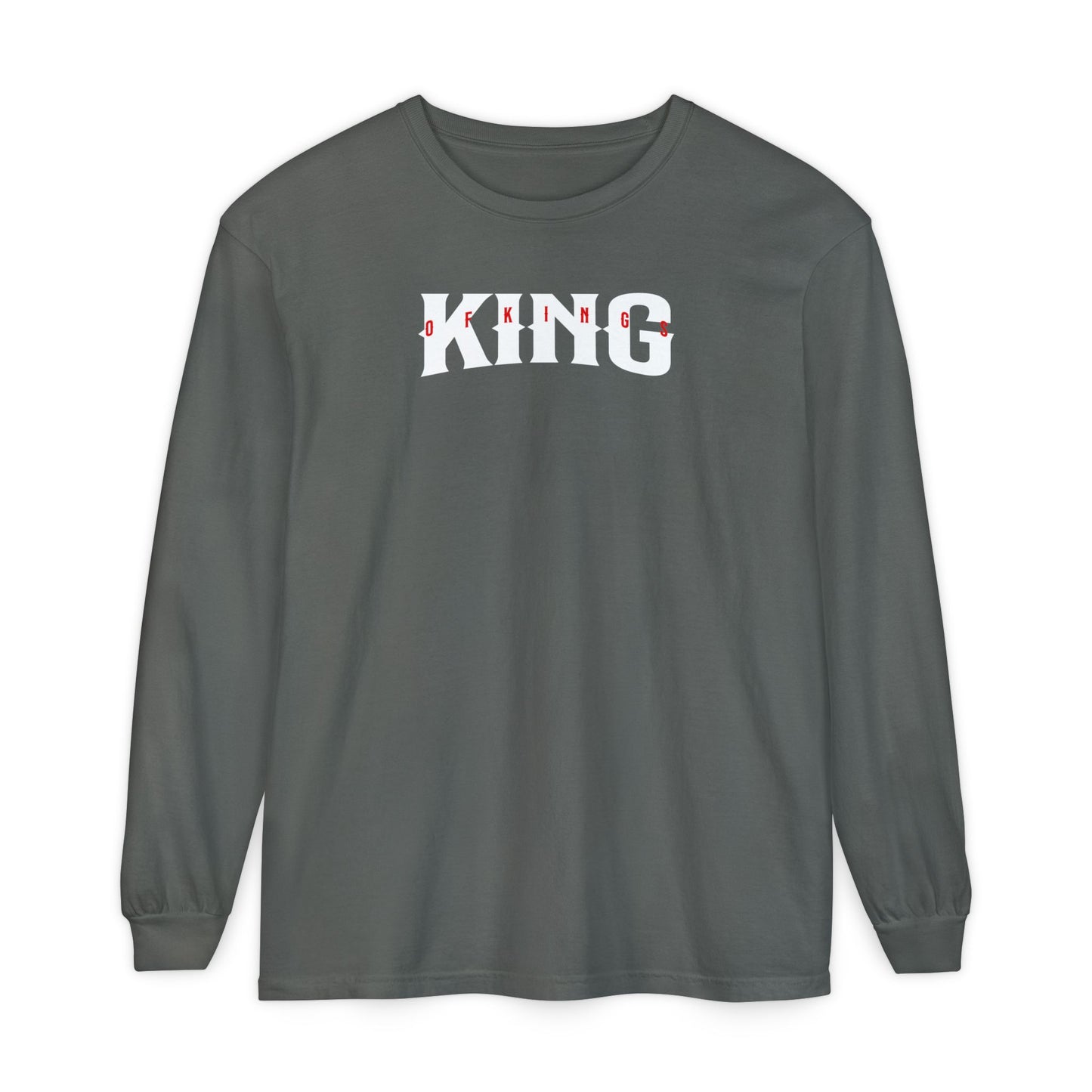 King of Kings Unisex Long Sleeve T-Shirt | Regal Apparel, Gift for Him, Casual Wear, Statement Piece, Birthday Gift