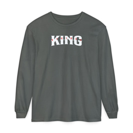 King of Kings Unisex Long Sleeve T-Shirt | Regal Apparel, Gift for Him, Casual Wear, Statement Piece, Birthday Gift