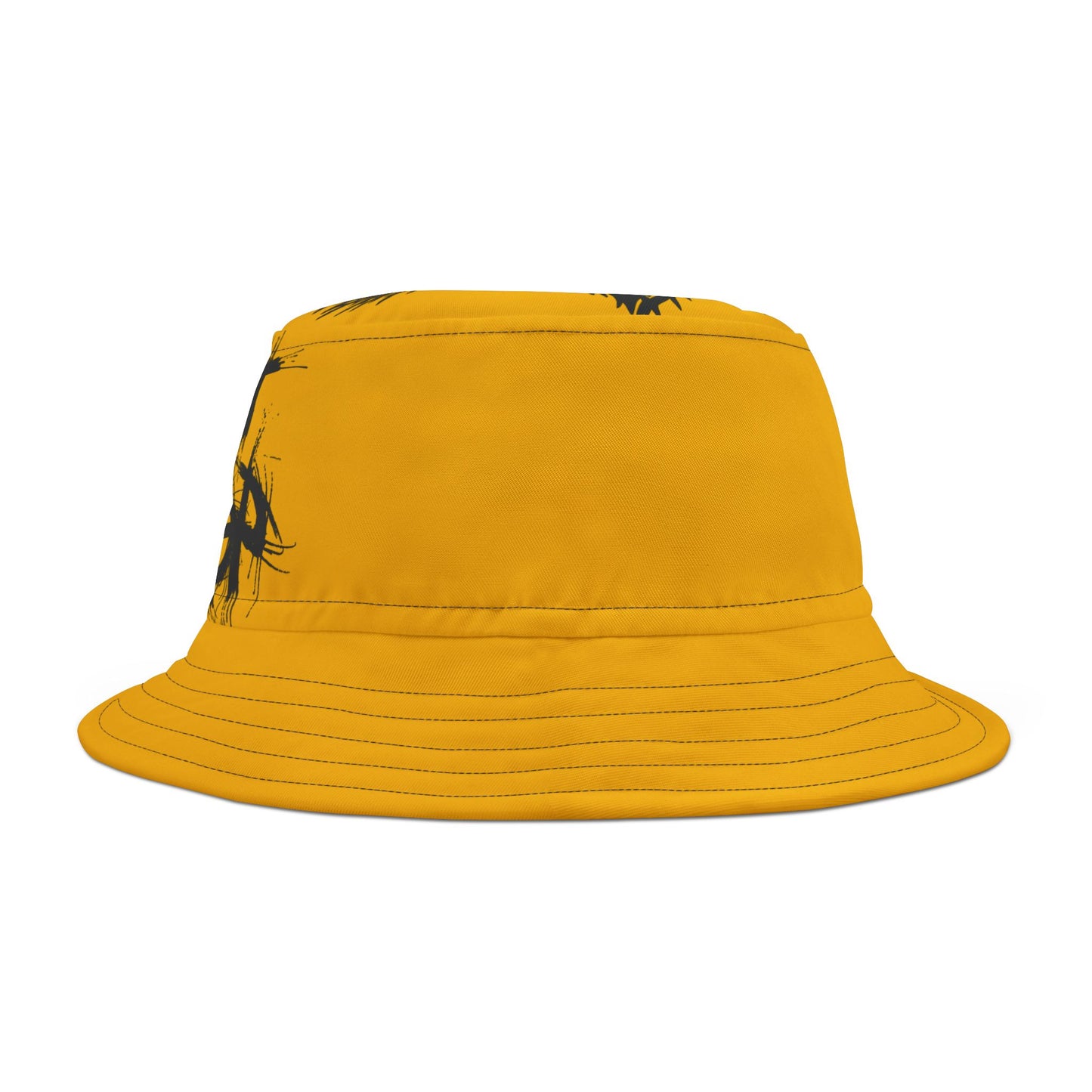 Yellow Lost Sheep Grunge Bucket Hat, Trendy Summer Accessory, Unisex Streetwear, Perfect for Festivals, Beach Days, Gift for Artists and Christians