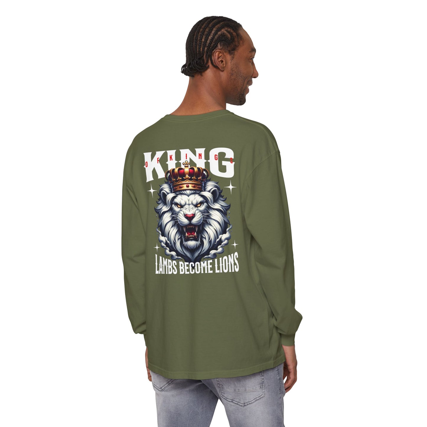 King of Kings Unisex Long Sleeve T-Shirt | Regal Apparel, Gift for Him, Casual Wear, Statement Piece, Birthday Gift