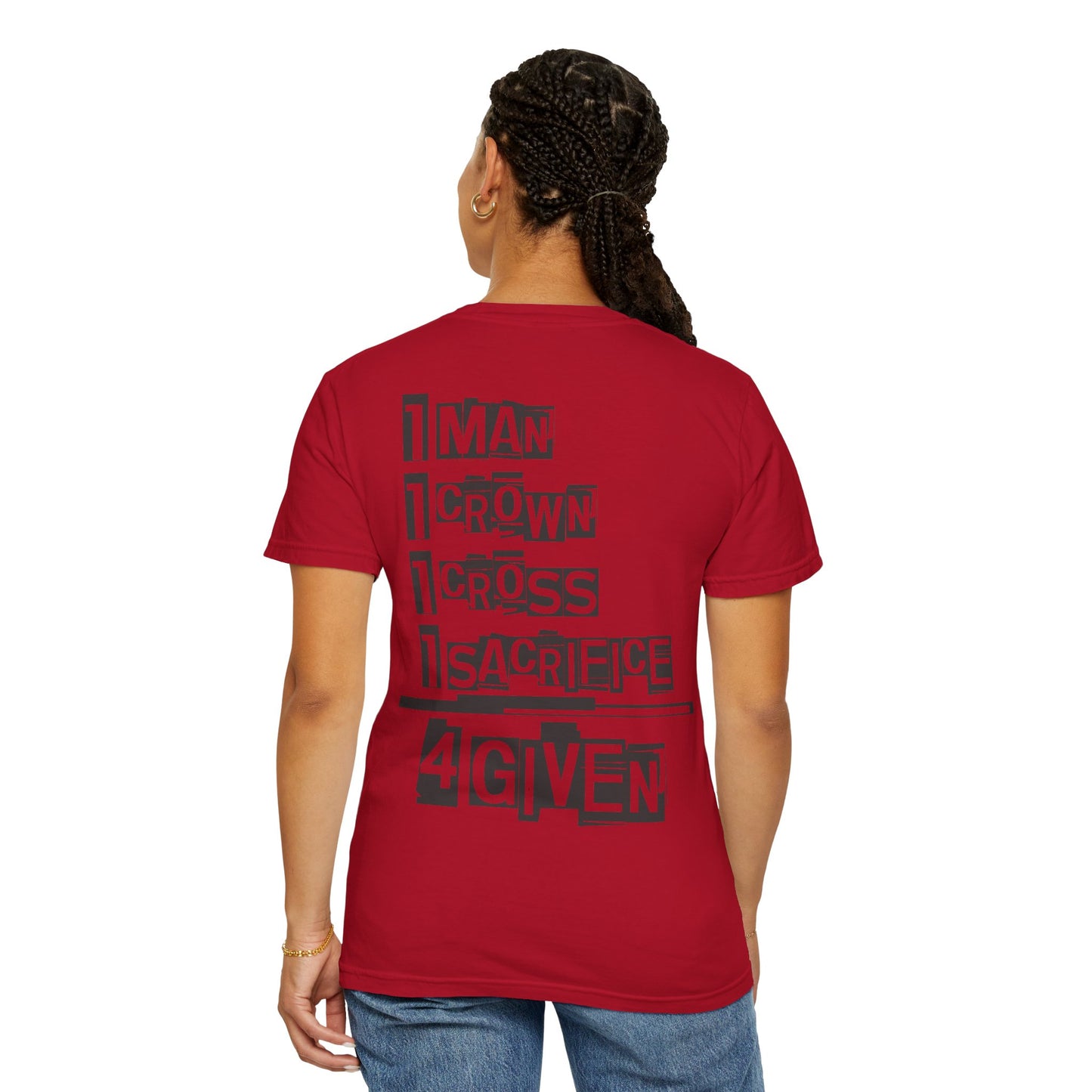 Christian "1 Man" Unisex T-shirt - Jesus Sacrifice Design