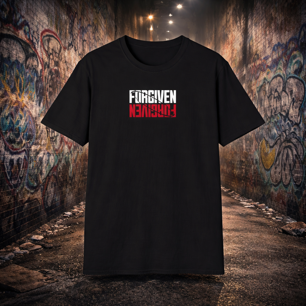Forgiven Faith T-Shirt — Christian Cross & 'Forgiven' Design