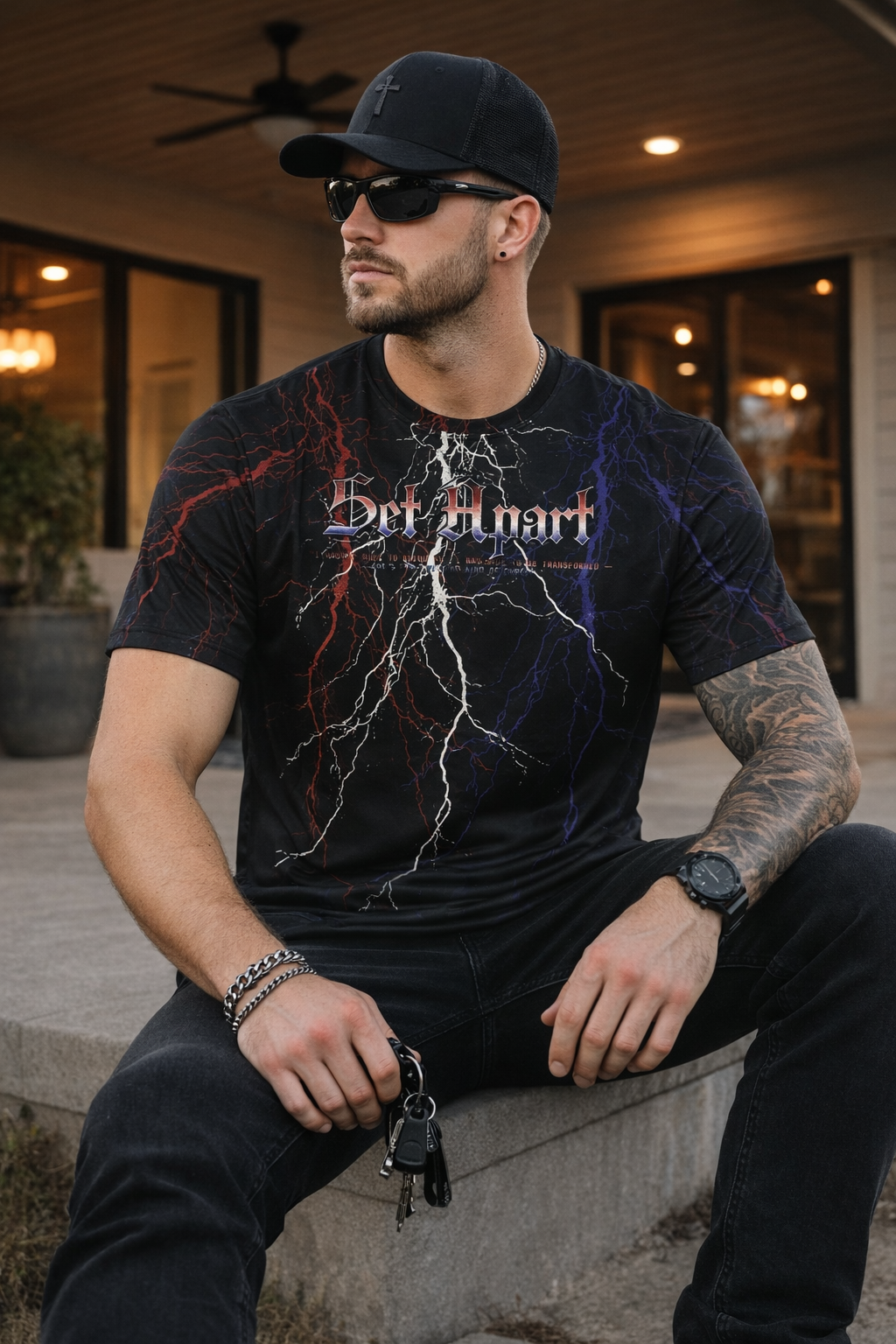 Different/Set Apart-Polyester Tee (AOP)