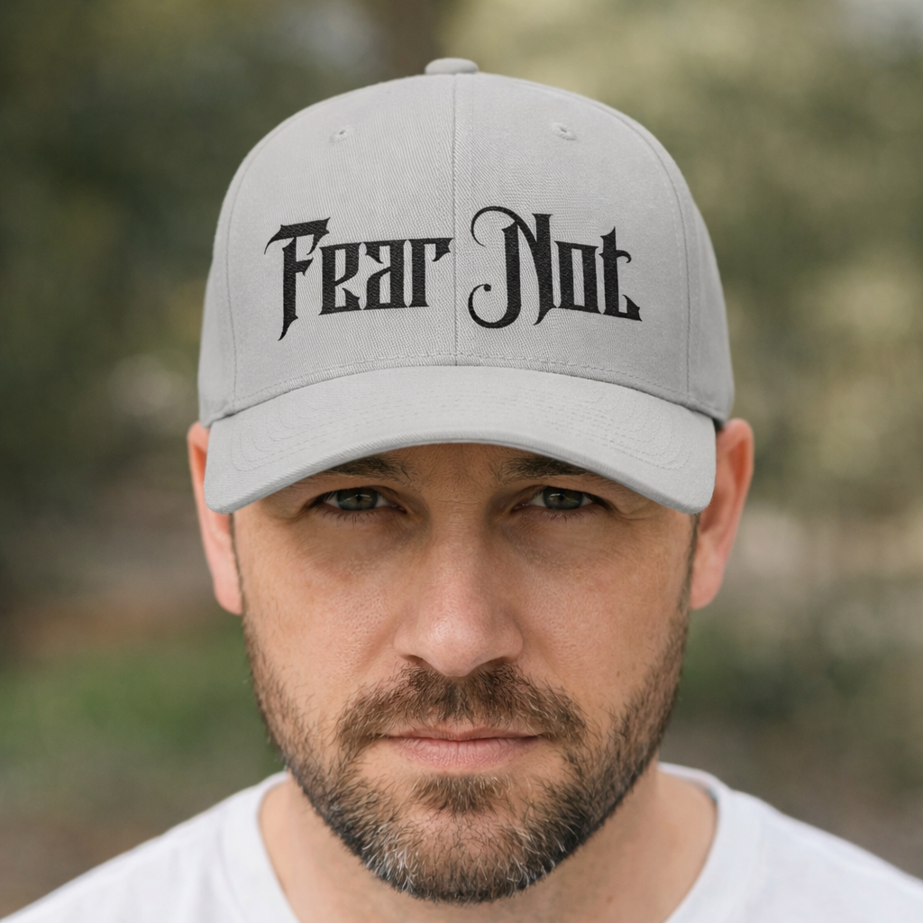 Fear Not Structured Cap with Isaiah 41:10  (4- Sided Embroidery)