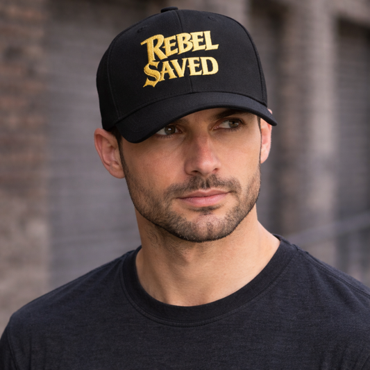Rebel Saved Embroidered Hat — Redemption & Grace Baseball Cap