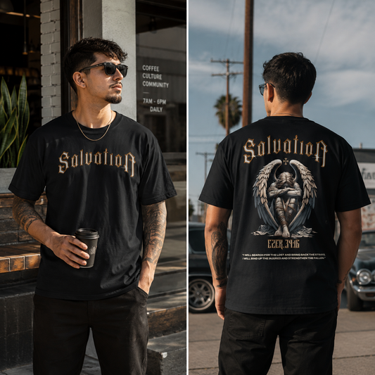 Ezek. 34:16 Salvation-Polyester Tee (AOP)