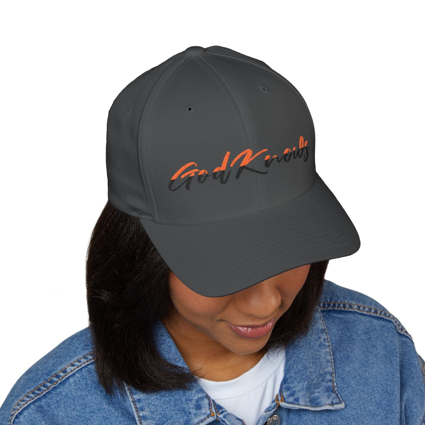 God Knows Embroidered Cap — Flexfit
