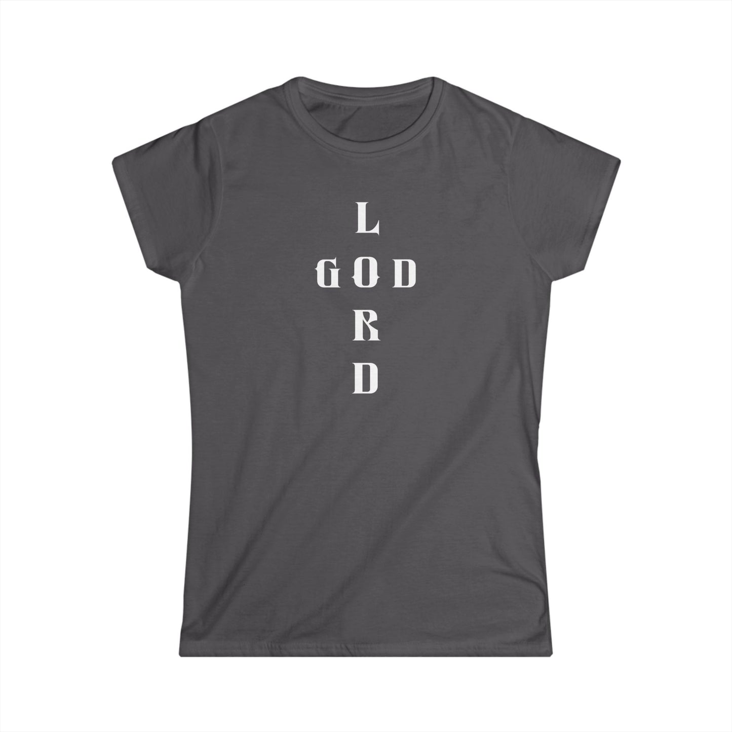 Women's Softstyle Tee with 'Lord God' Design - Perfect for Faith Wear, Everyday Comfort, Spiritual Attire, [...]