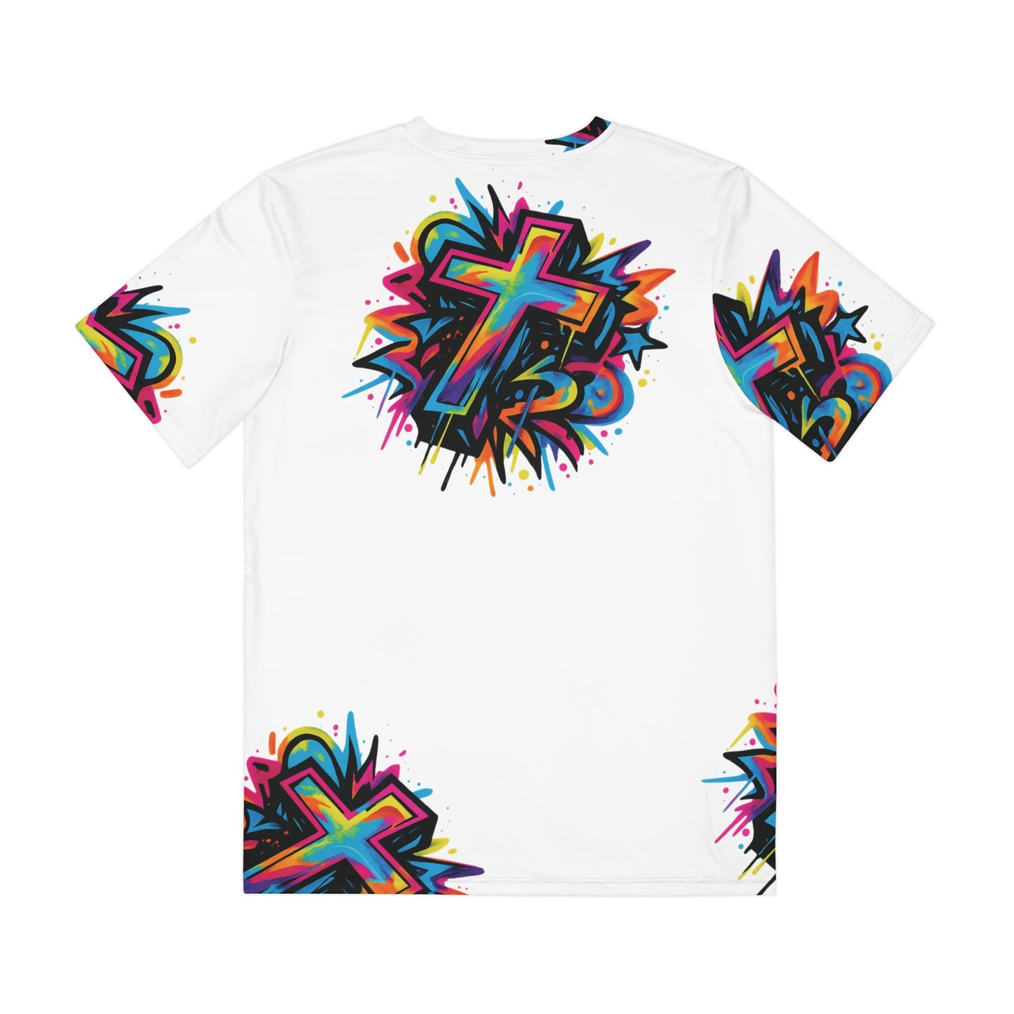 Cross Polyester Tee (AOP)