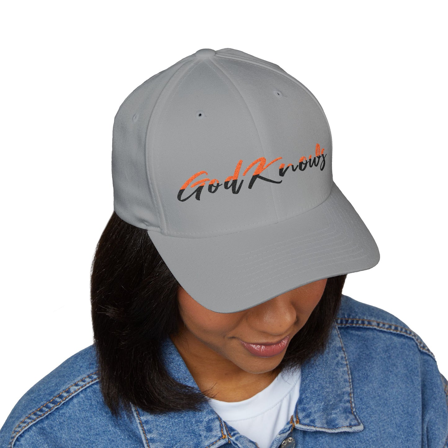 God Knows Embroidered Cap — Flexfit