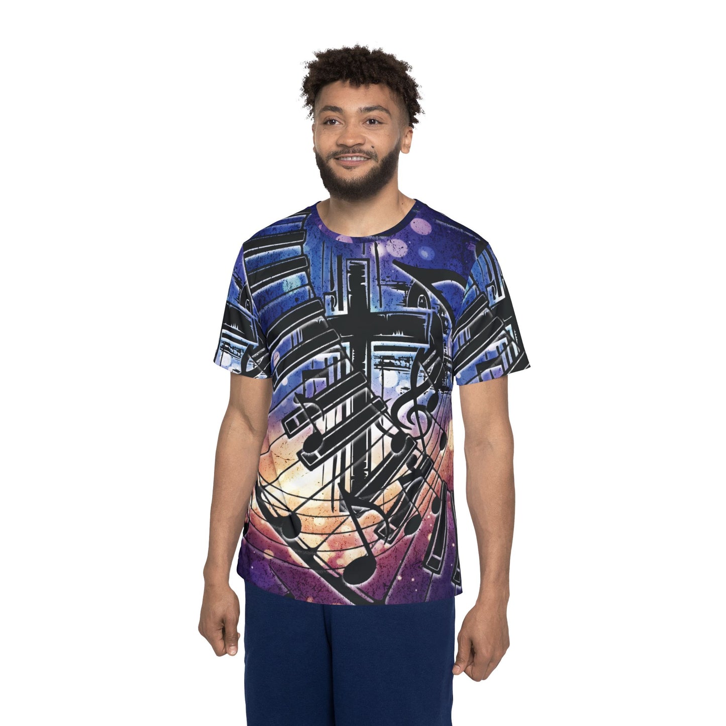 Worship is my Rhythm-Polyester Tee (AOP)