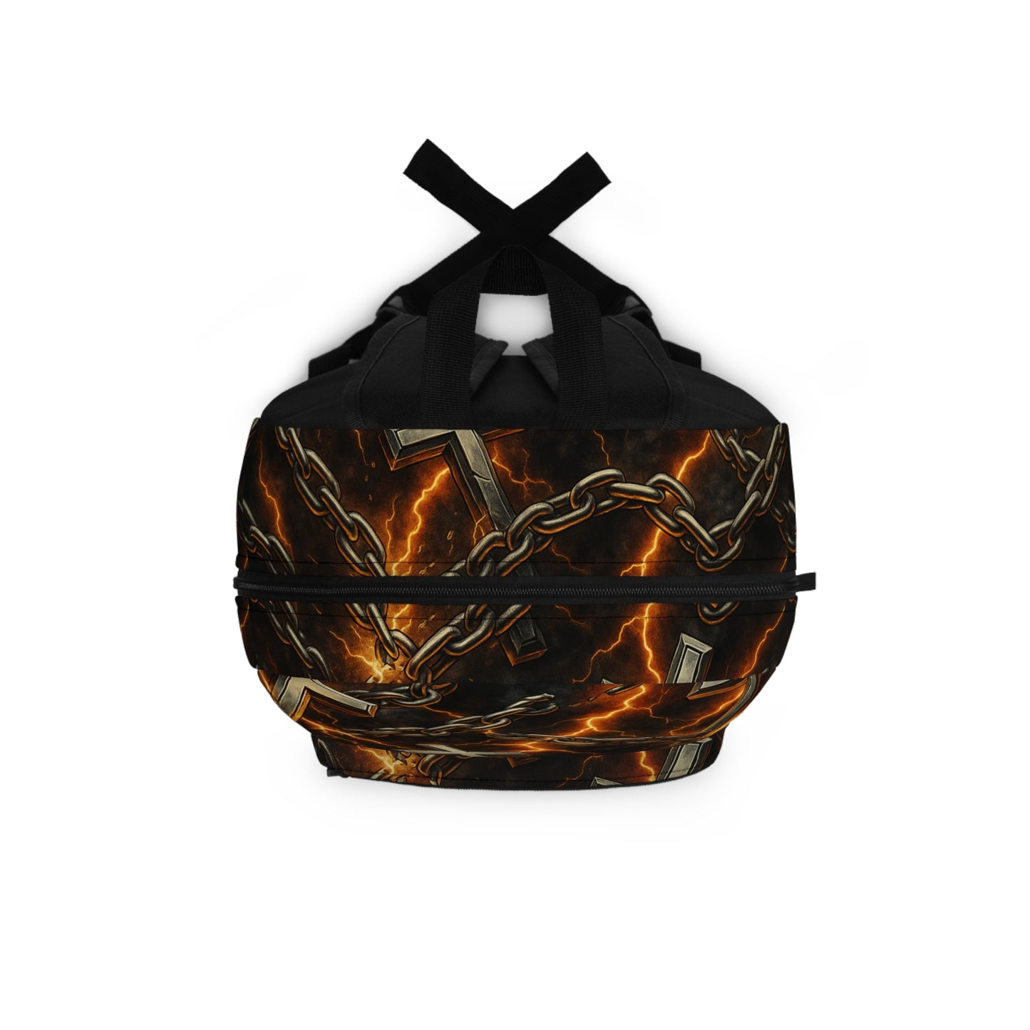 Edgy Graphic Backpack with Cross and Chain Design, Stylish School Bag, Trendy Travel Backpack, Accessories for Teens, Perfect [...]