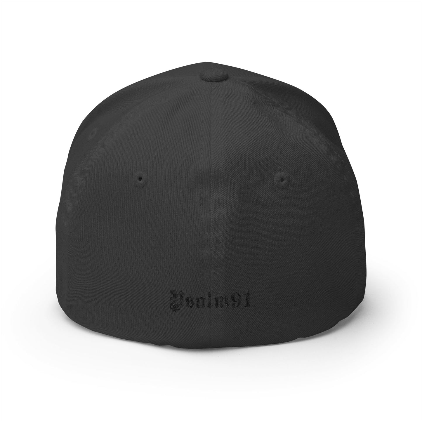 Psalm 91- Protected-Flex Fit Style Structured Cap (2- Sided Embroidery)