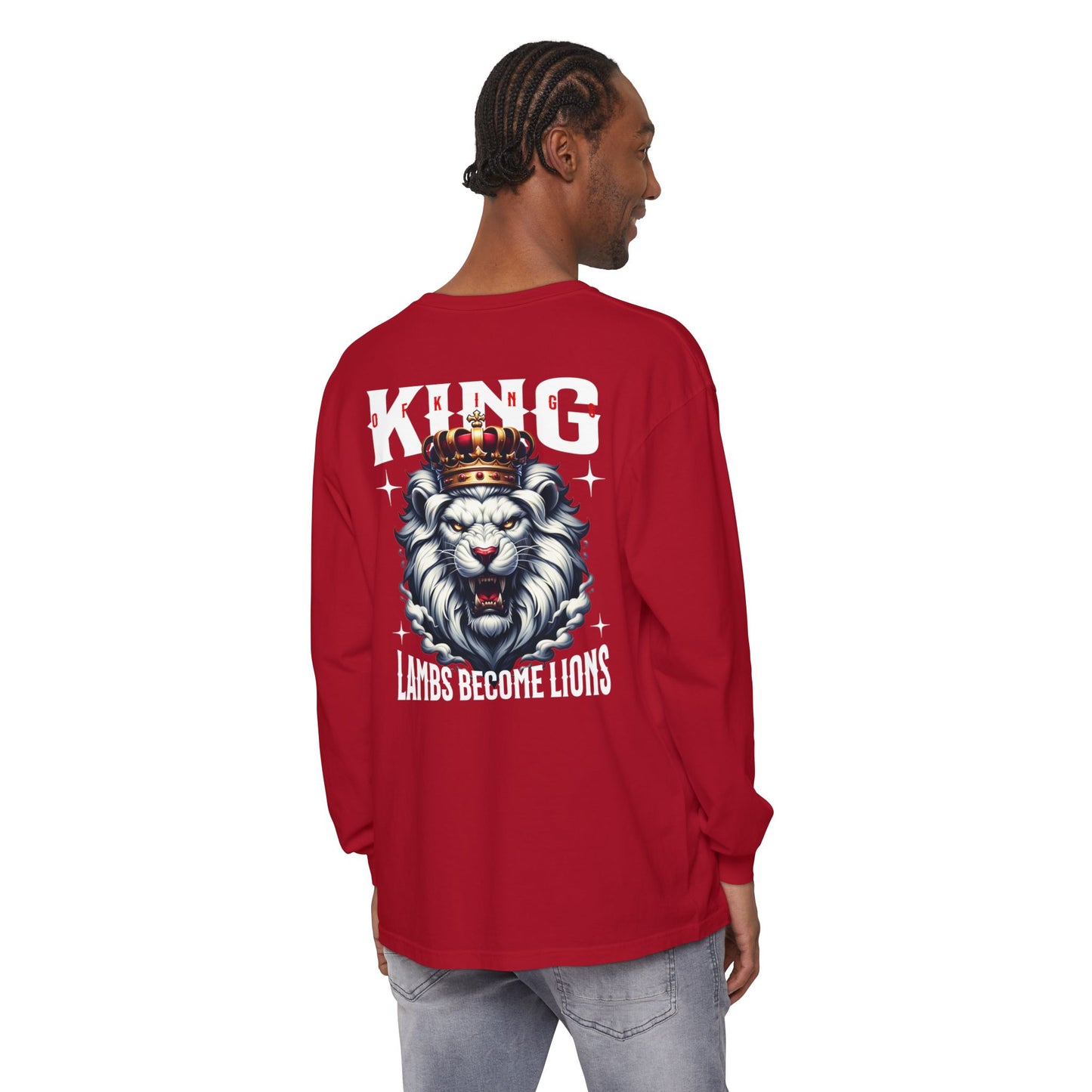 King of Kings Unisex Long Sleeve T-Shirt | Regal Apparel, Gift for Him, Casual Wear, Statement Piece, Birthday Gift