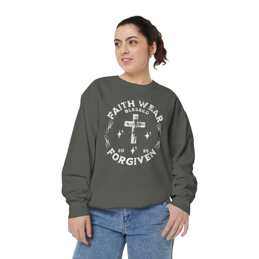 Faith Wear-Unisex Garment-Dyed Sweatshirt