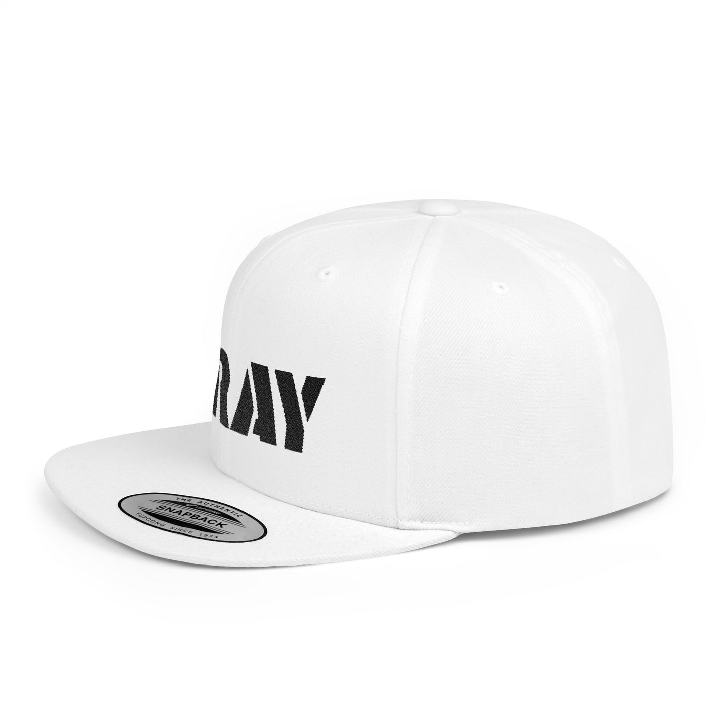 Inspirational Flat Bill Snapback Hat, Pray Adjustable Cap, Motivational Headwear, Faith-Based Gift, Casual Style Accessory