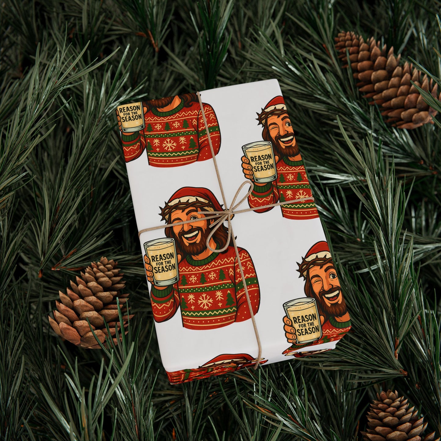 Jesus "Reason For The Season" Christmas Wrapping Paper