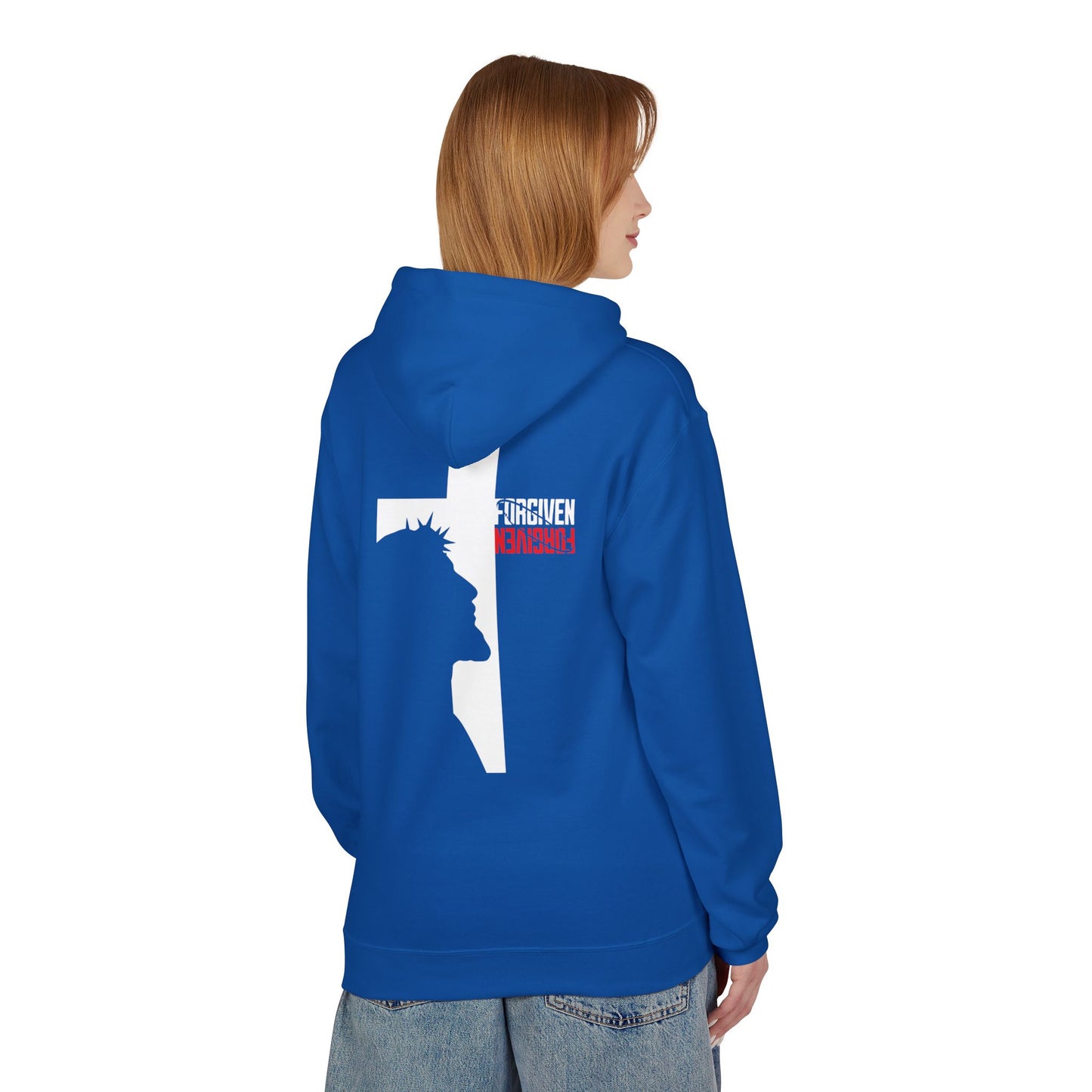 Forgiven Fleece Hoodie: Faith-Inspired, Spiritual Apparel for Warmth, Biblical Inspiration, Religious Gifts, Unisex Hoodie