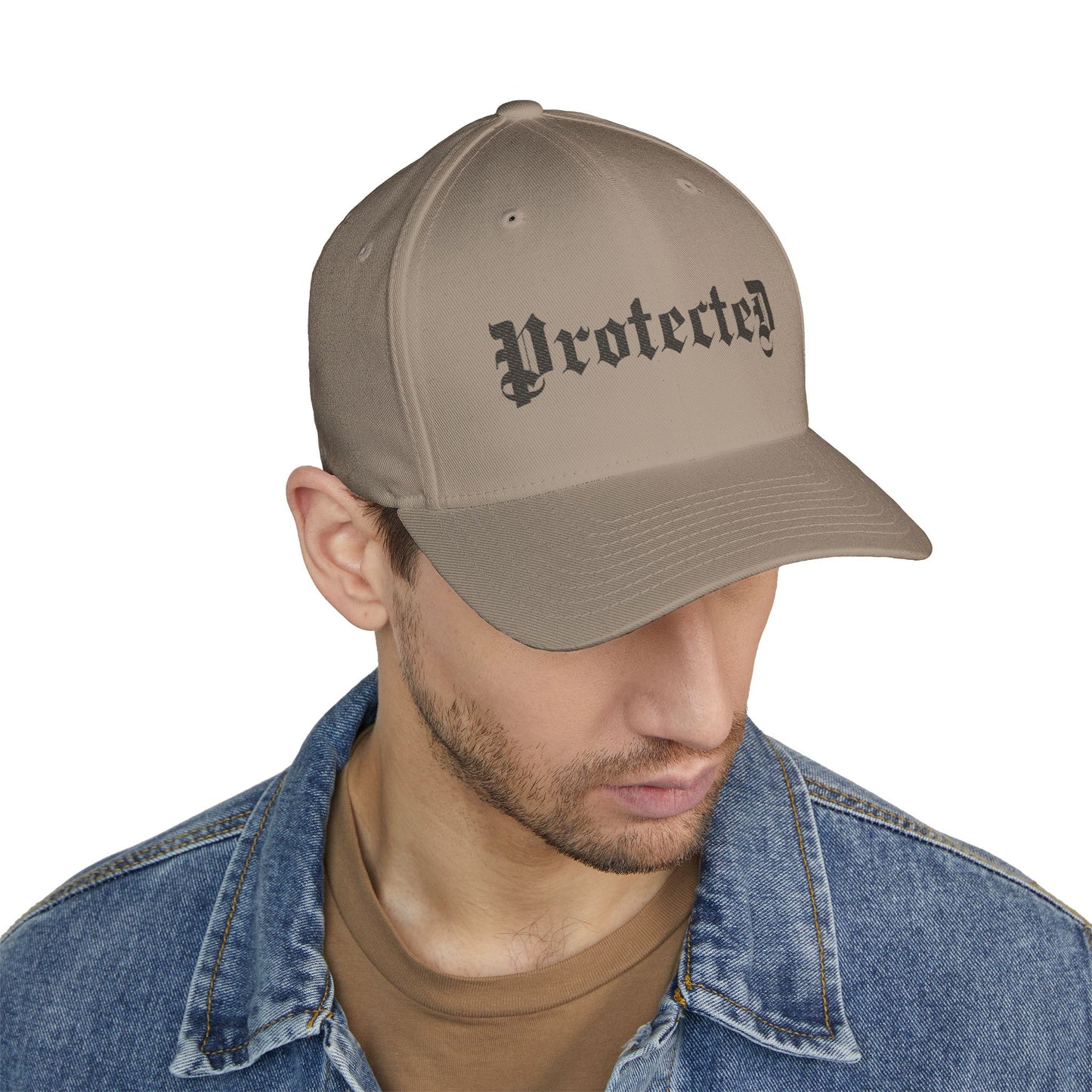 Psalm 91- Protected-Flex Fit Style Structured Cap (2- Sided Embroidery)