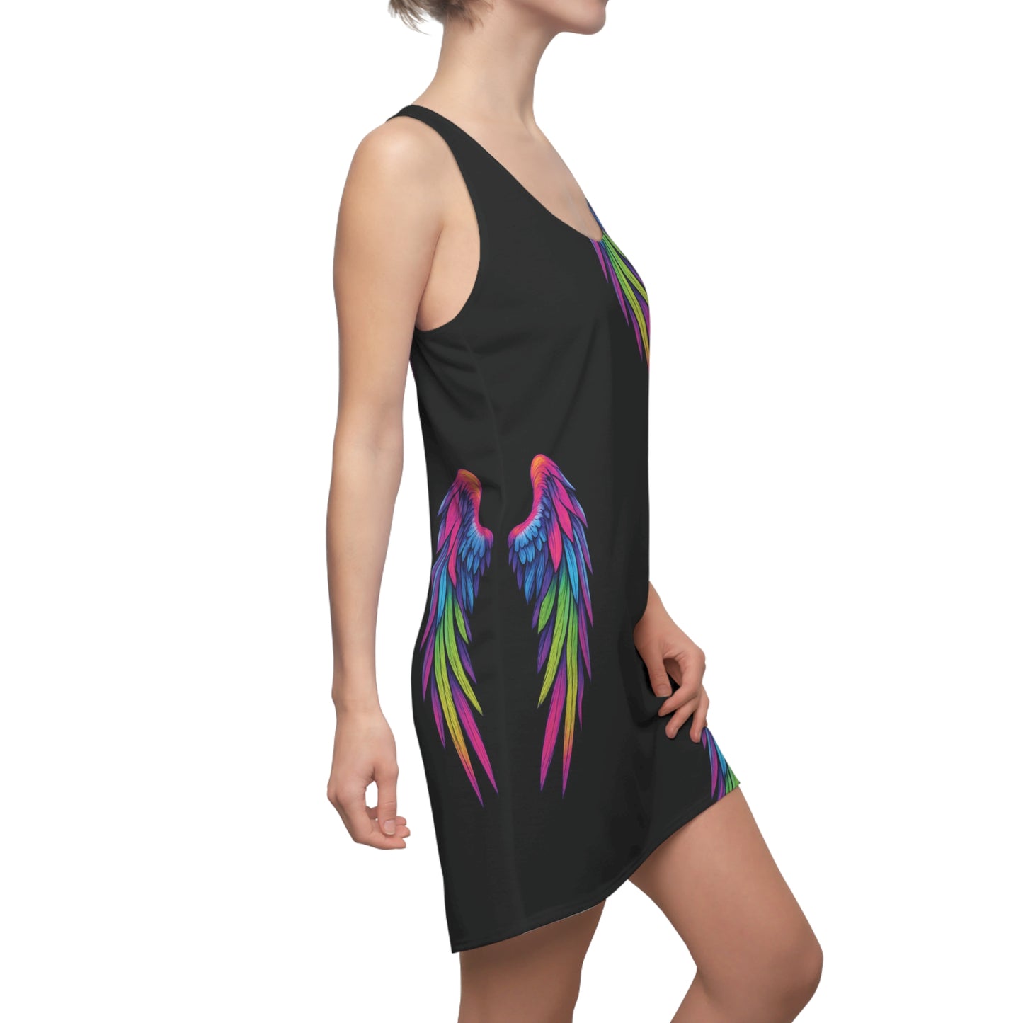 Angel Wings Racerback Dress (AOP)