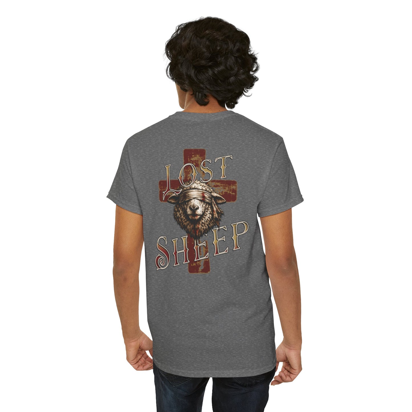 Lost Sheep-T‑Shirt — "Once Lost, Now Found" Christian Faith Tee